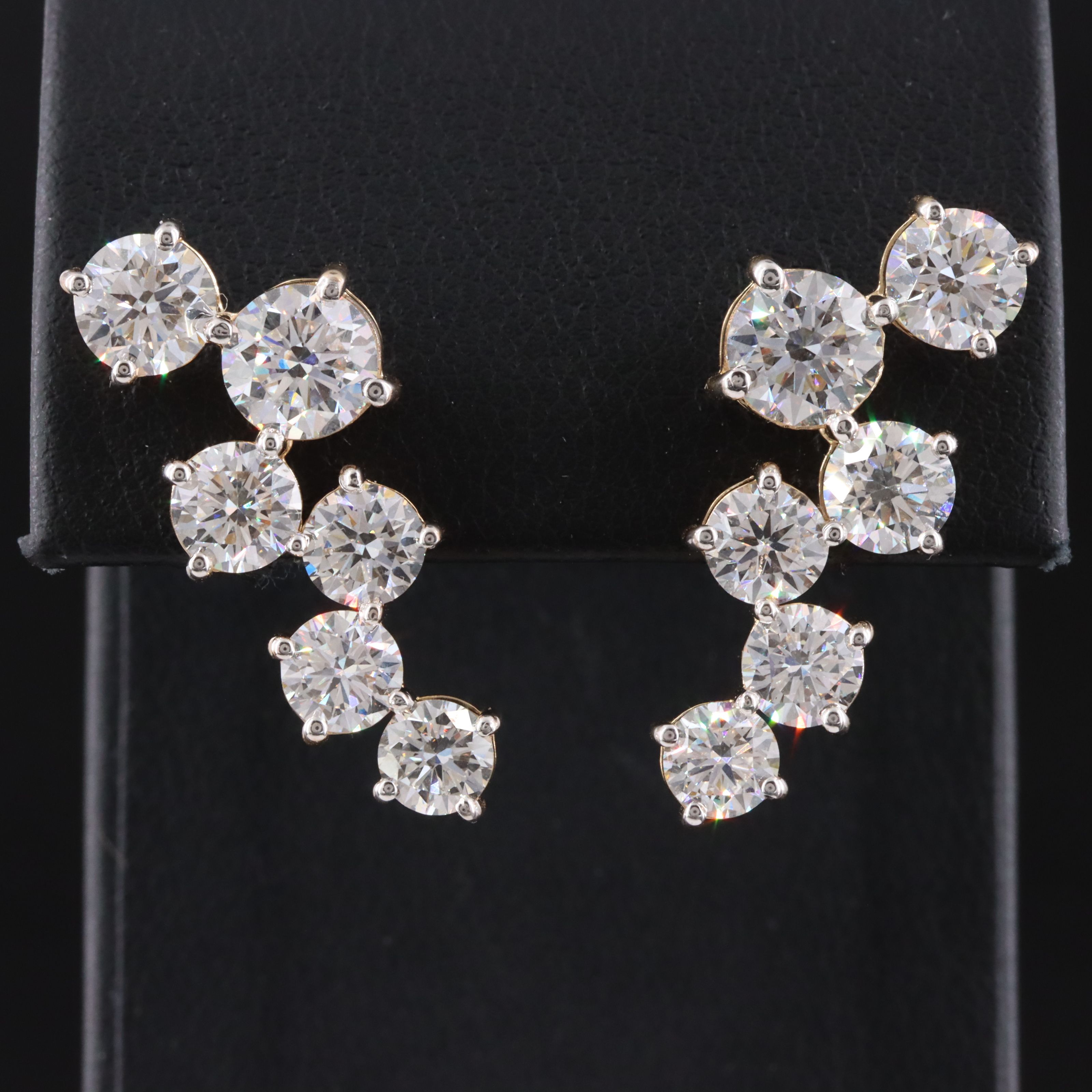 14K 7.08 CTW Lab Grown Diamond Earrings