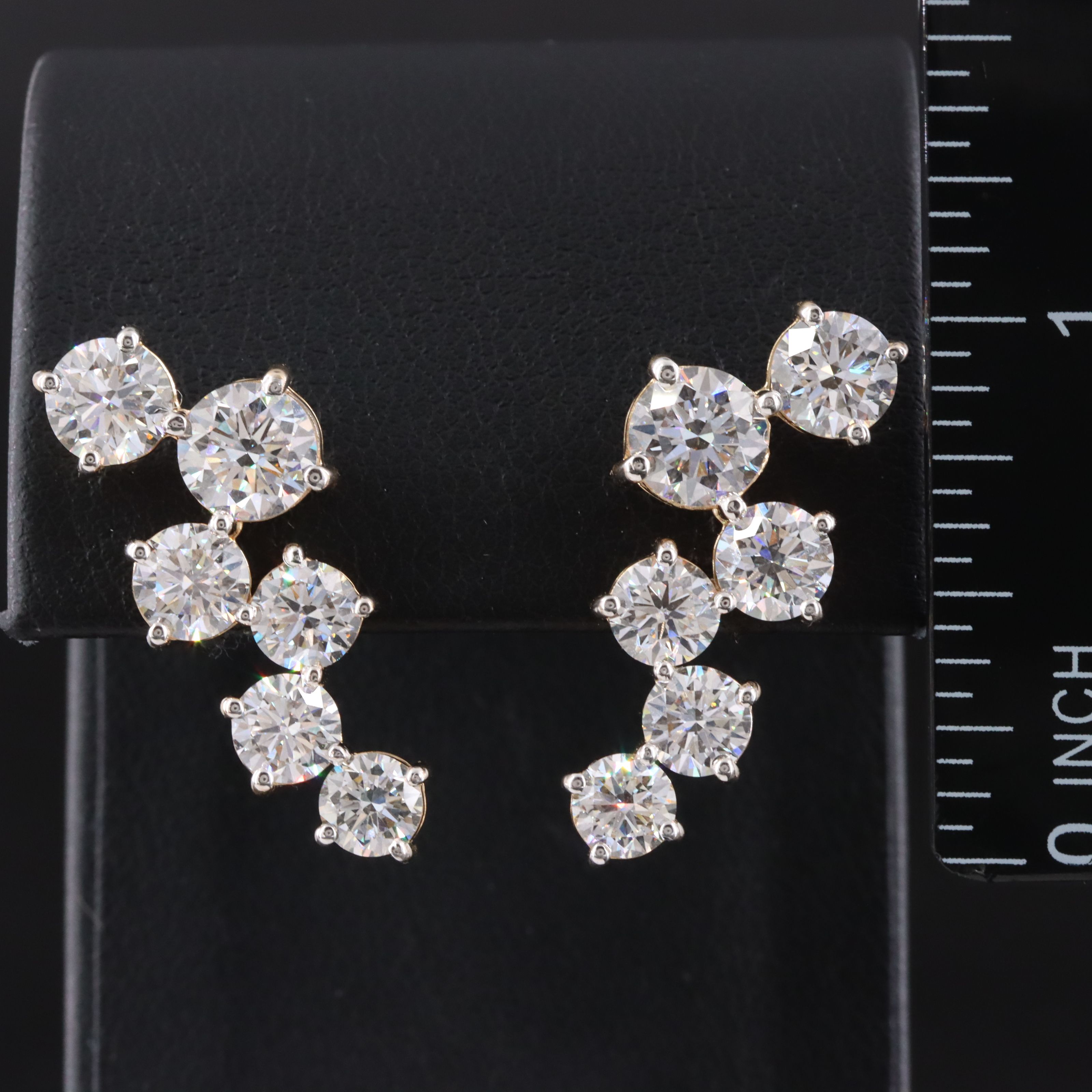 14K 7.08 CTW Lab Grown Diamond Earrings
