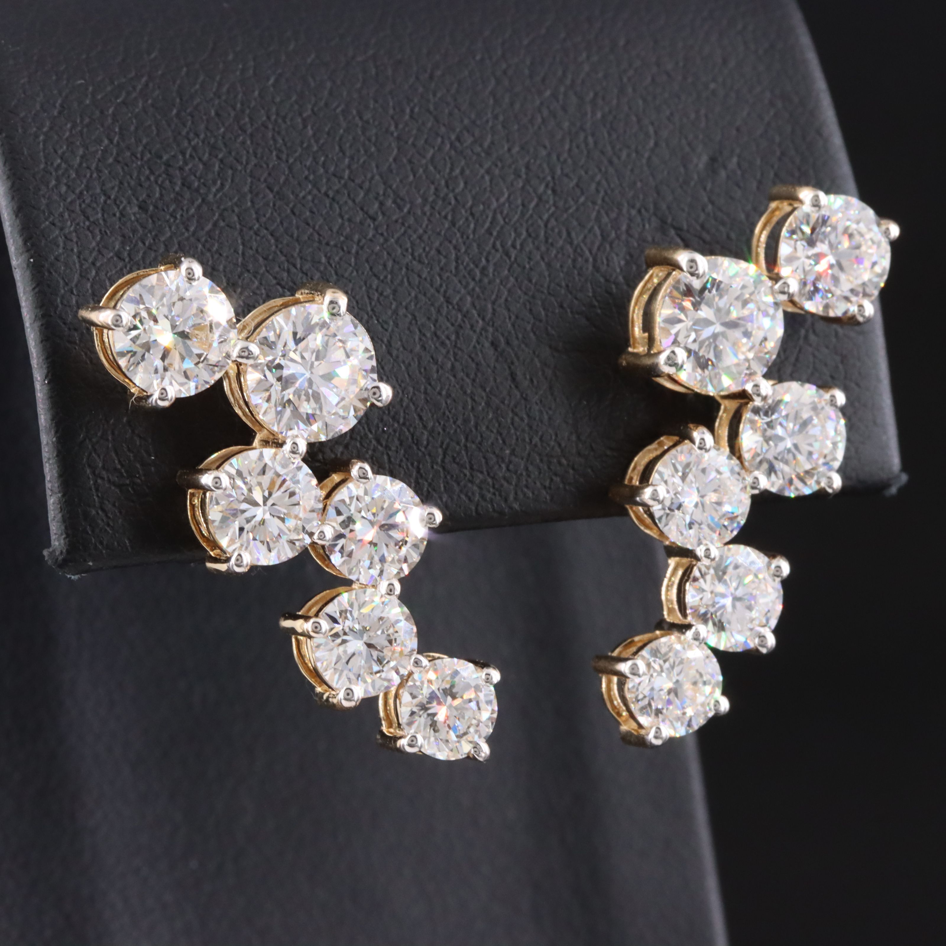 14K 7.08 CTW Lab Grown Diamond Earrings