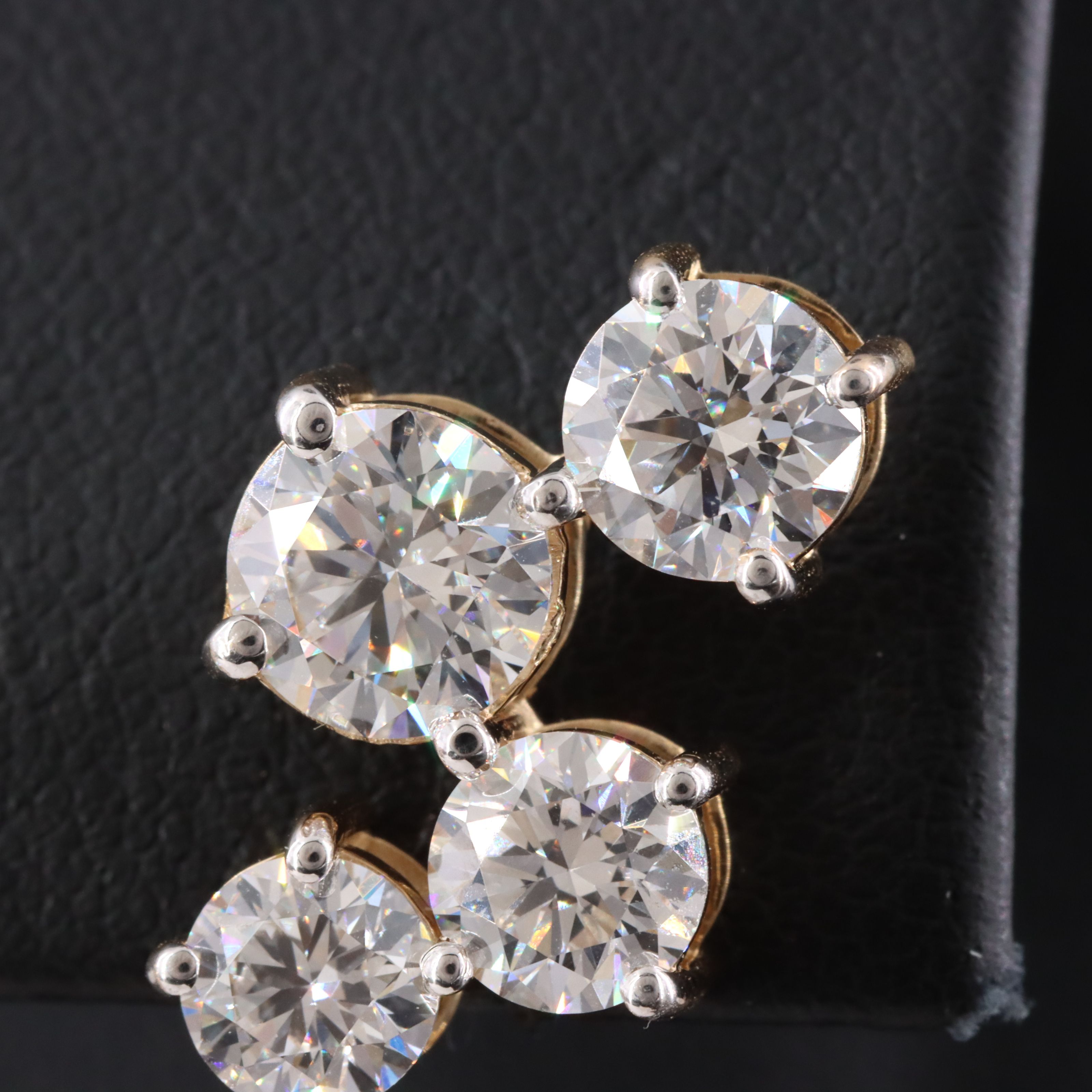 14K 7.08 CTW Lab Grown Diamond Earrings