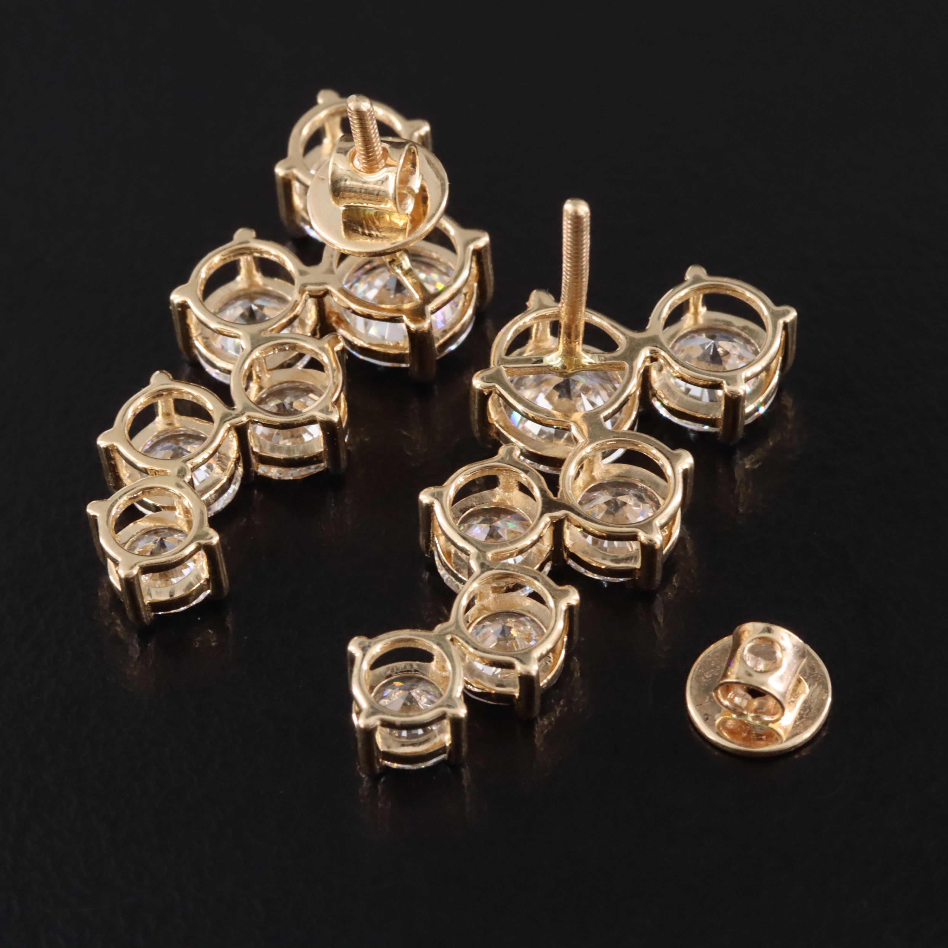 14K 7.08 CTW Lab Grown Diamond Earrings