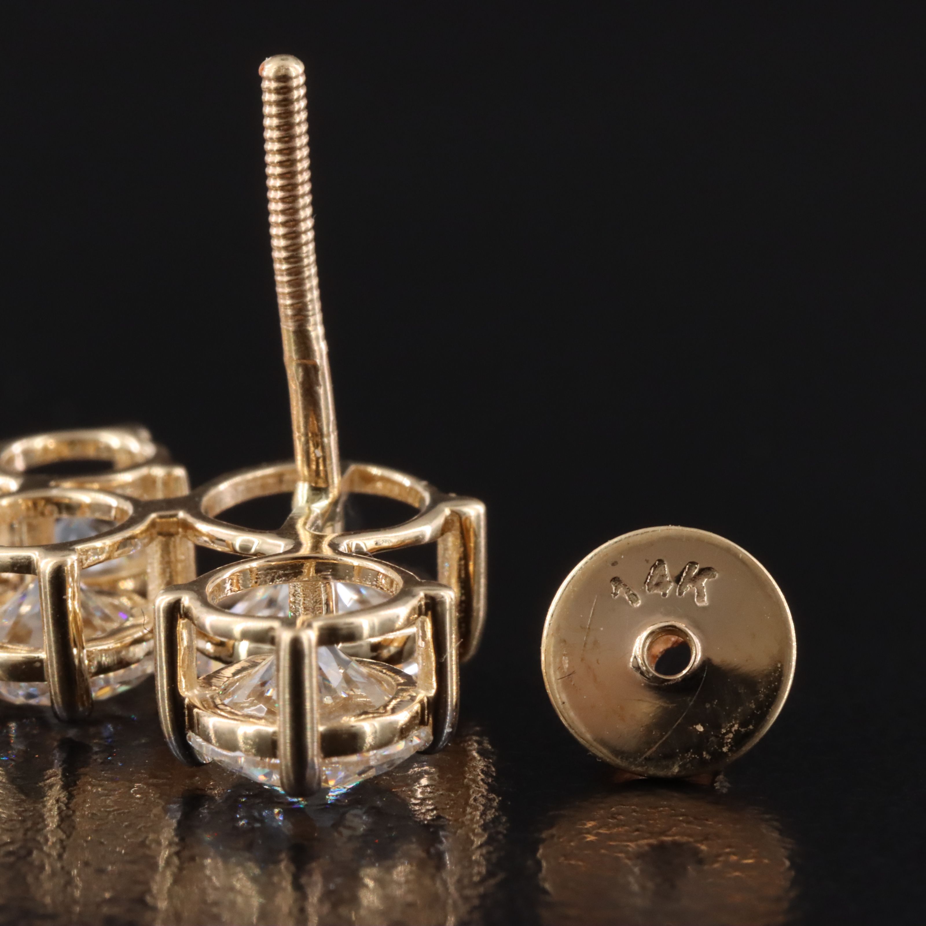 14K 7.08 CTW Lab Grown Diamond Earrings