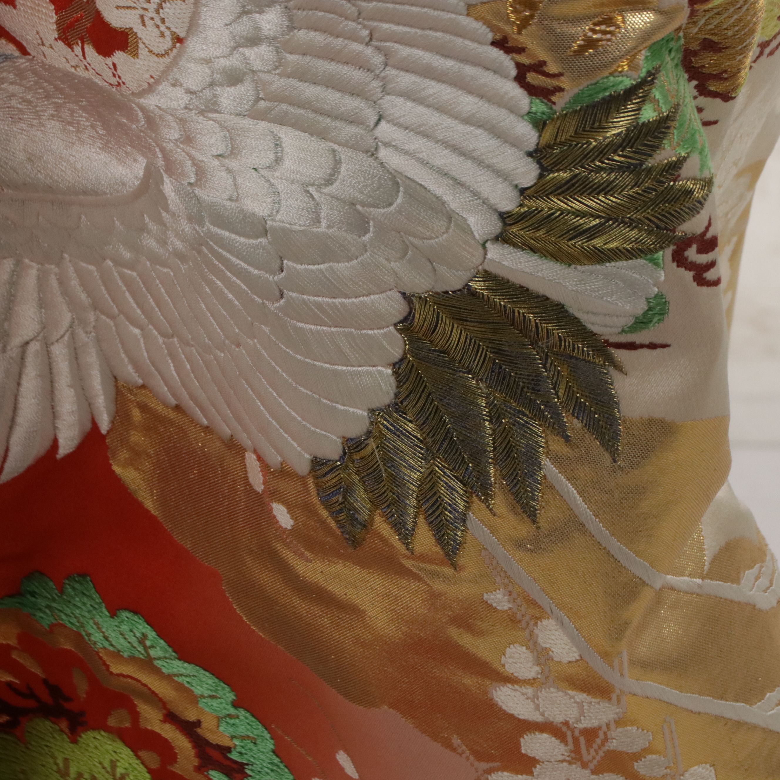 Japanese Metallic Gold Embroidered Bokashi Uchikake