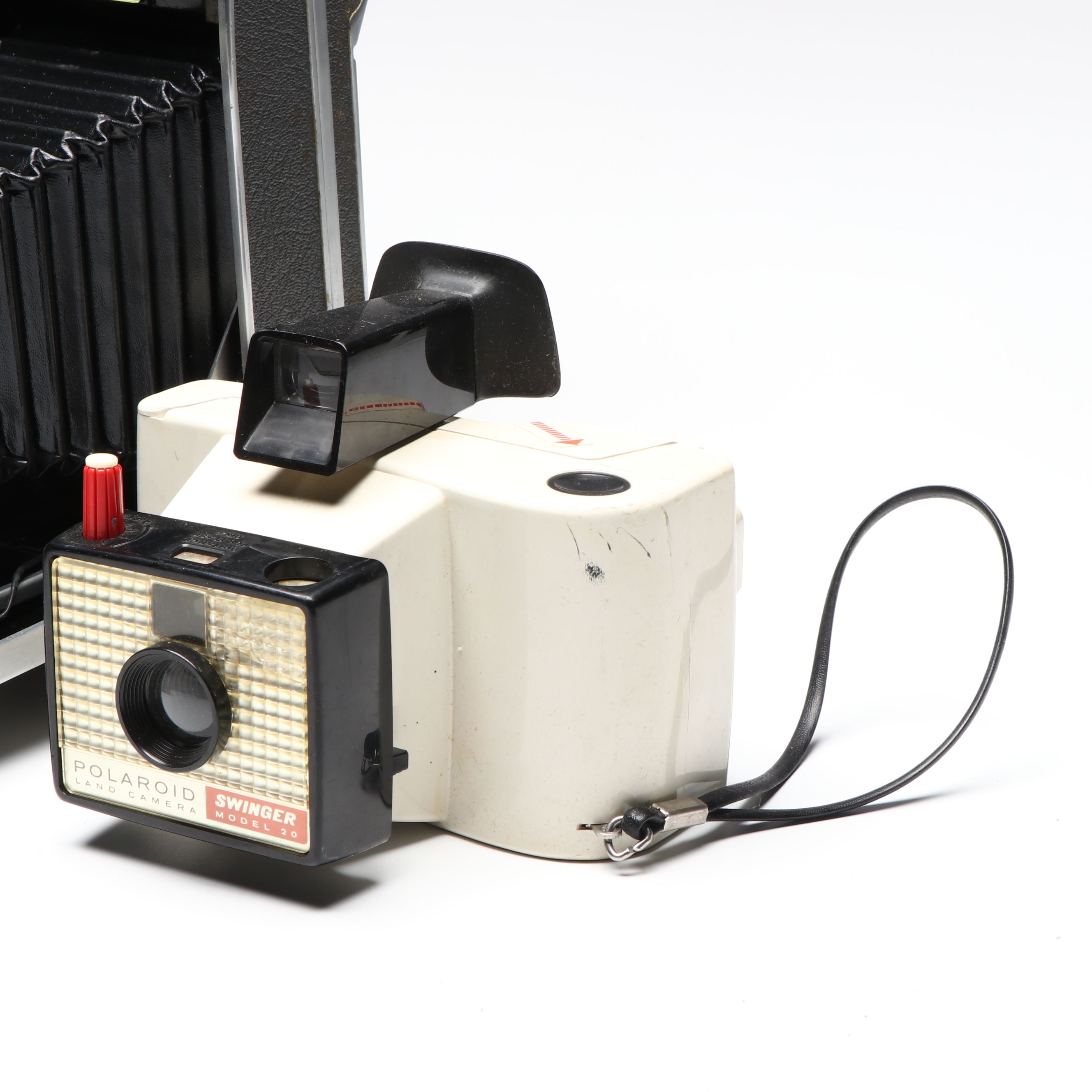 Polaroid Land Camera 150 in Case and More Instant Cameras, Mid to Late 20th C.