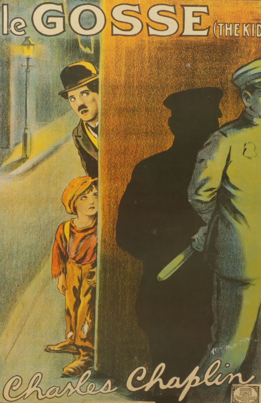 Offset Lithograph Movie Poster for Charlie Chaplin's "Le Gosse (The Kid)"