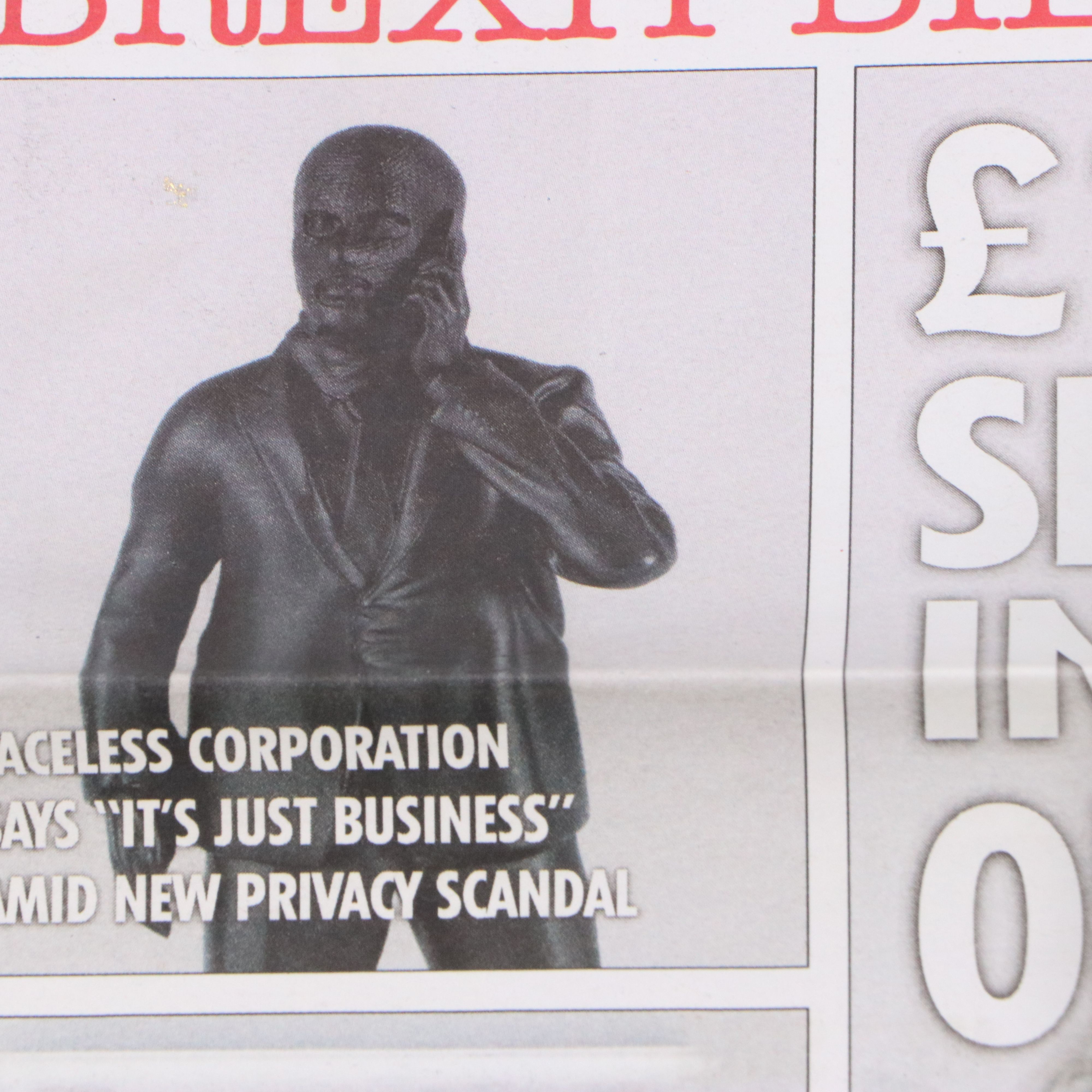 Offset Lithograph Faux Newsprint Promoting "Death and Taxes," 2022