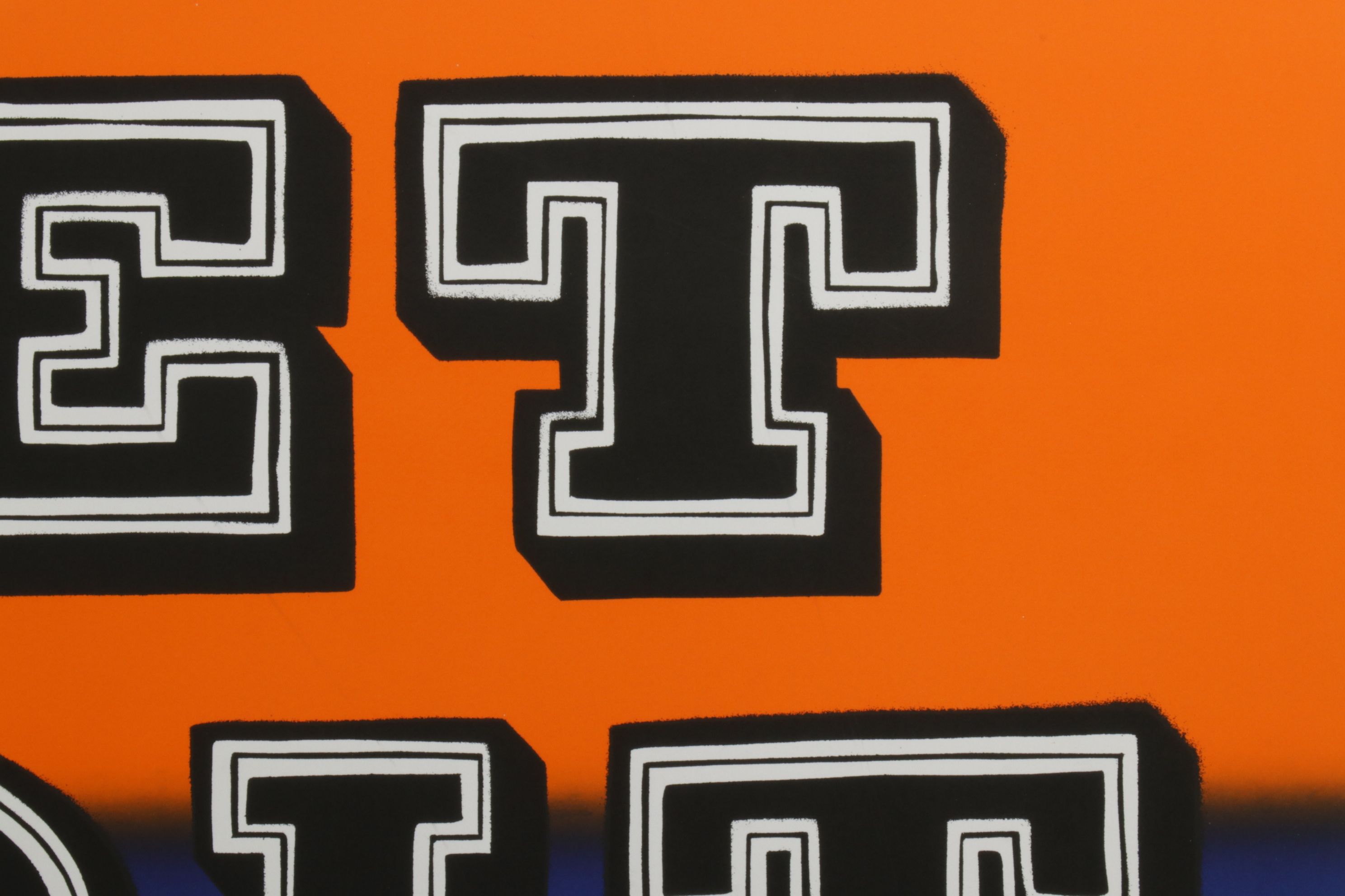 Ben Eine "Detroit 313" Screenprint on Paper, 2018