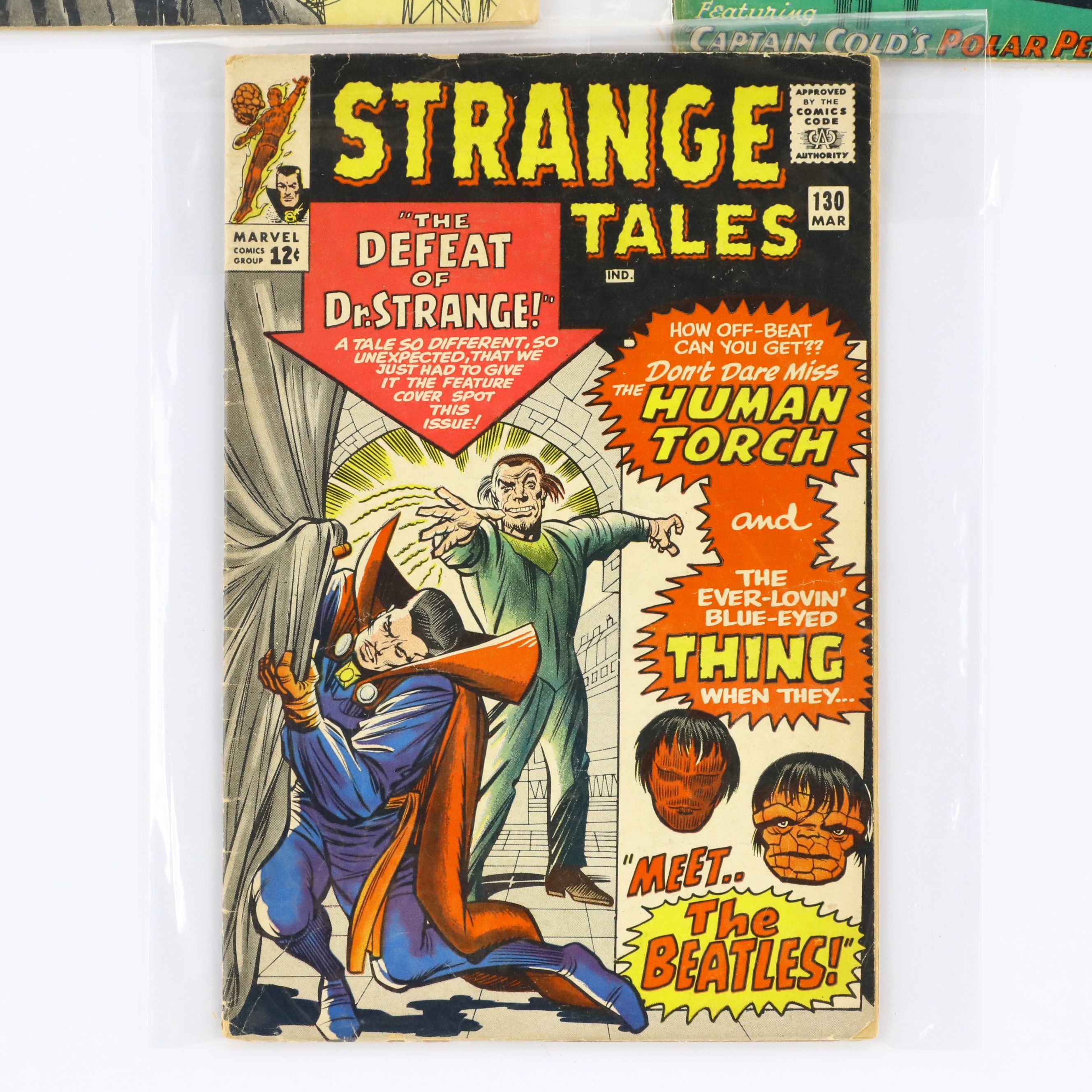 "Superman", "Strange Tales" and "The Flash" Comic Books
