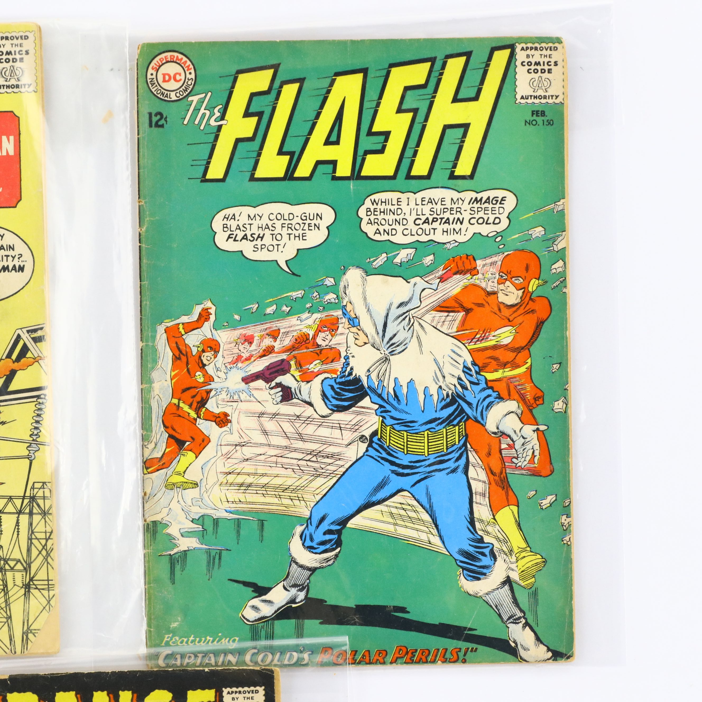 "Superman", "Strange Tales" and "The Flash" Comic Books