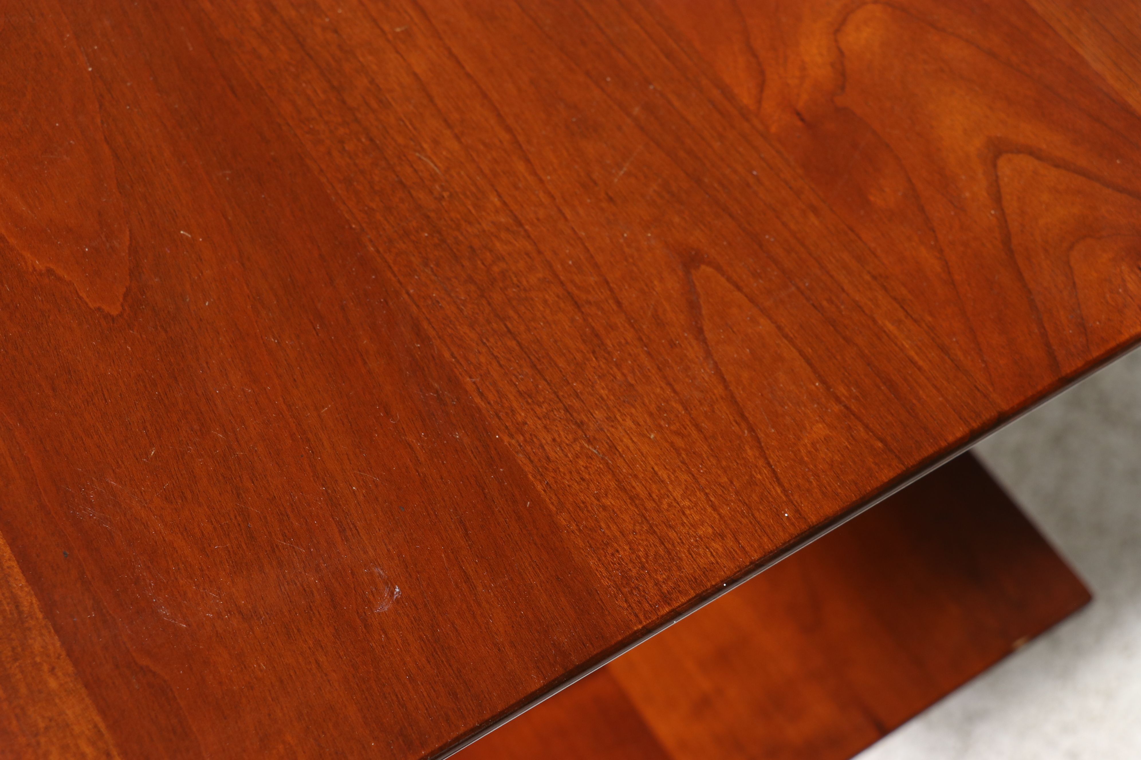 Willett Furniture Mid Century Two-Tier Cherry Cocktail Table, Mid-20th Century