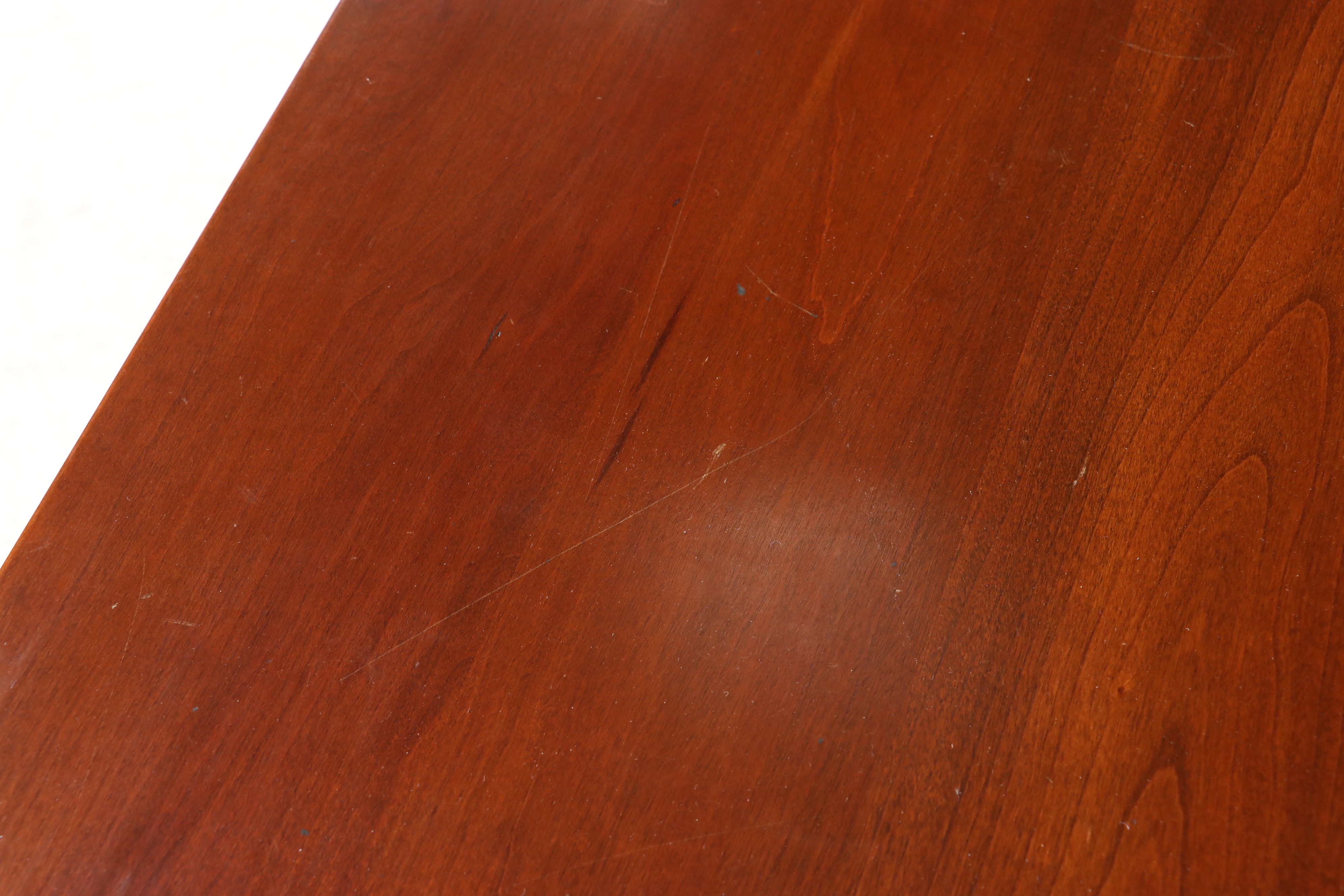 Willett Furniture Mid Century Two-Tier Cherry Cocktail Table, Mid-20th Century