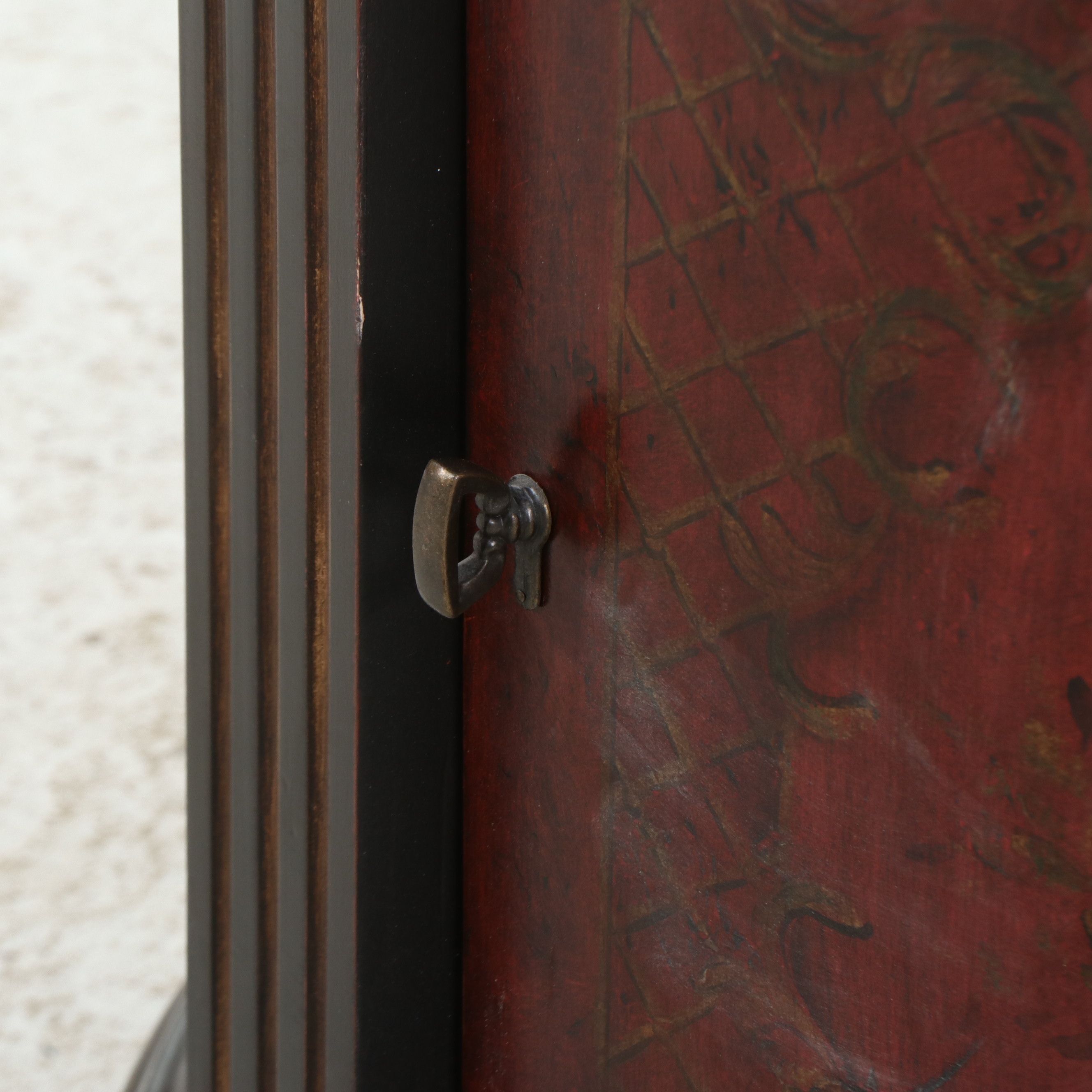 Regency Style Painted Wooden Cabinet, 21st Century