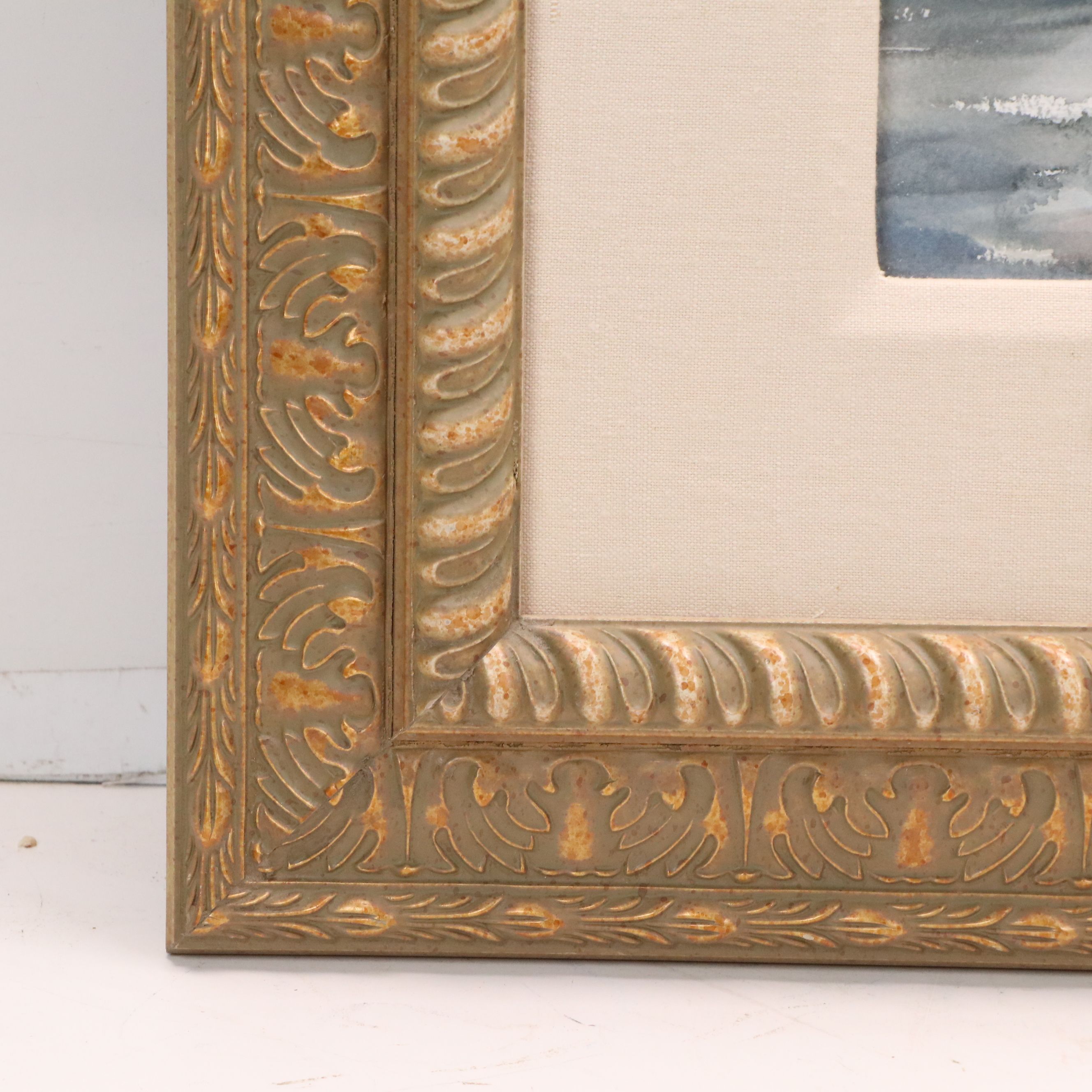 Emily James Watercolor Painting of Ibises in Marsh