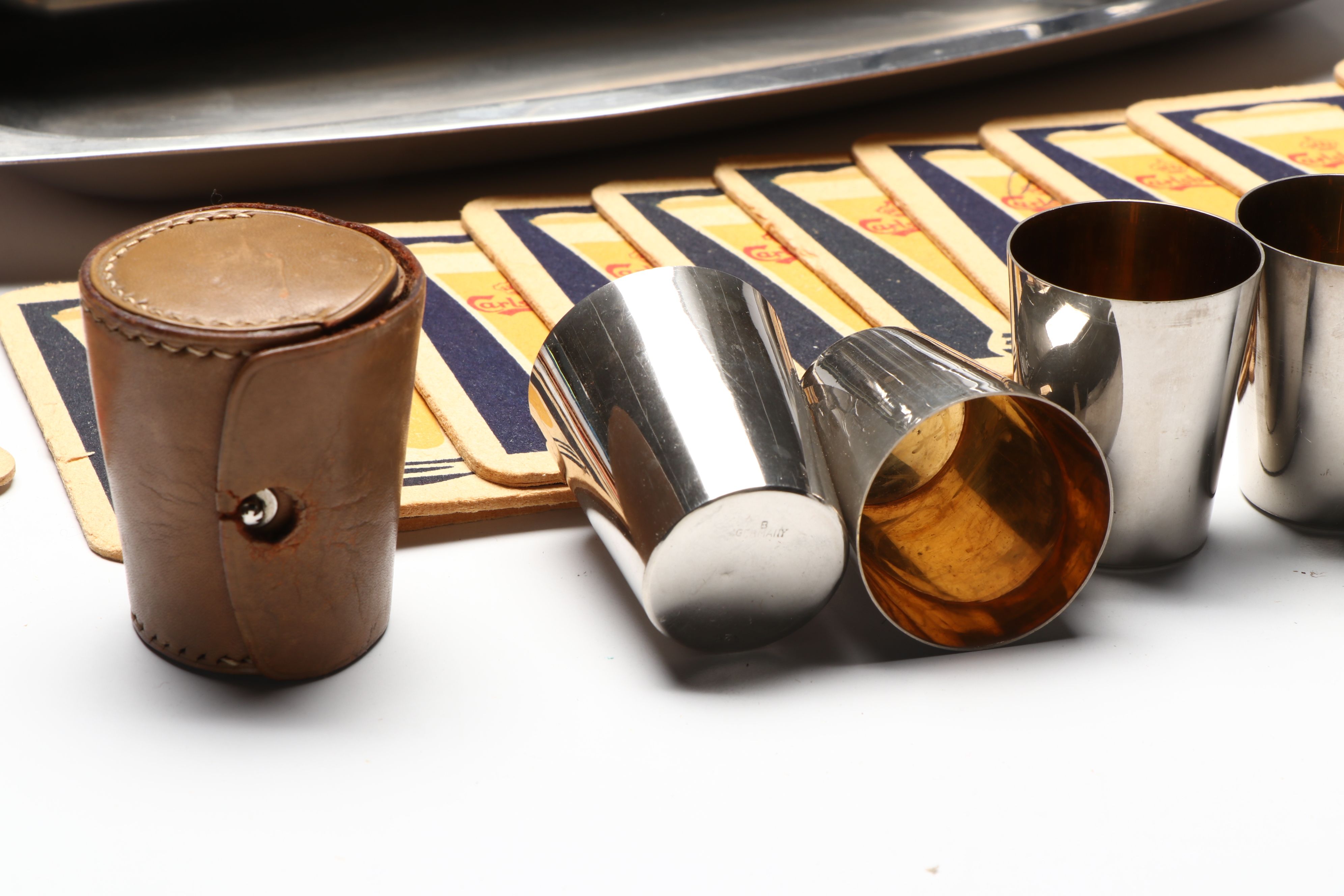 Stelton Stainless Steel and Teak Ice Bucket with More Bar Accessories and Tools