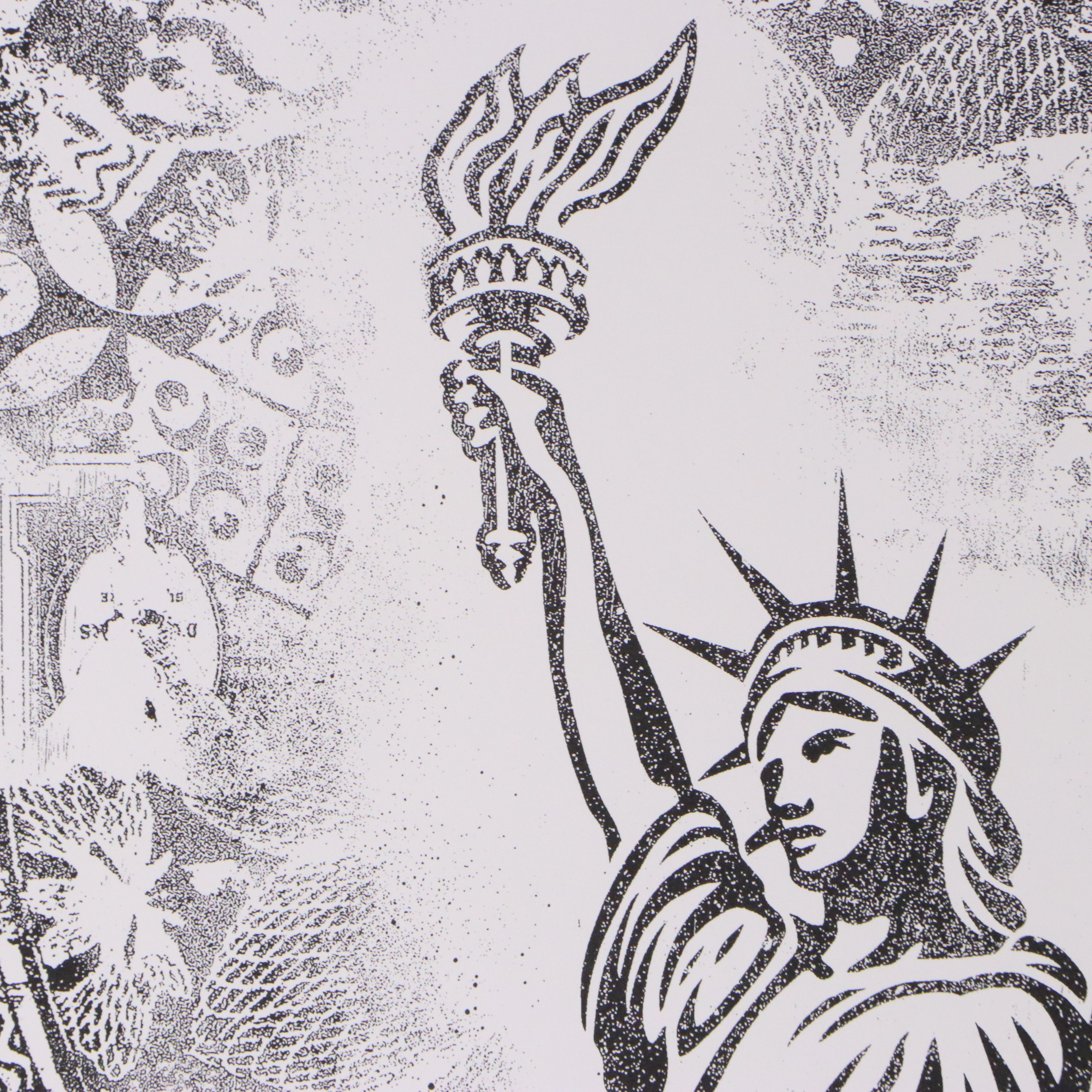 After Shepard Fairey Digital Print "Sinking Liberty"