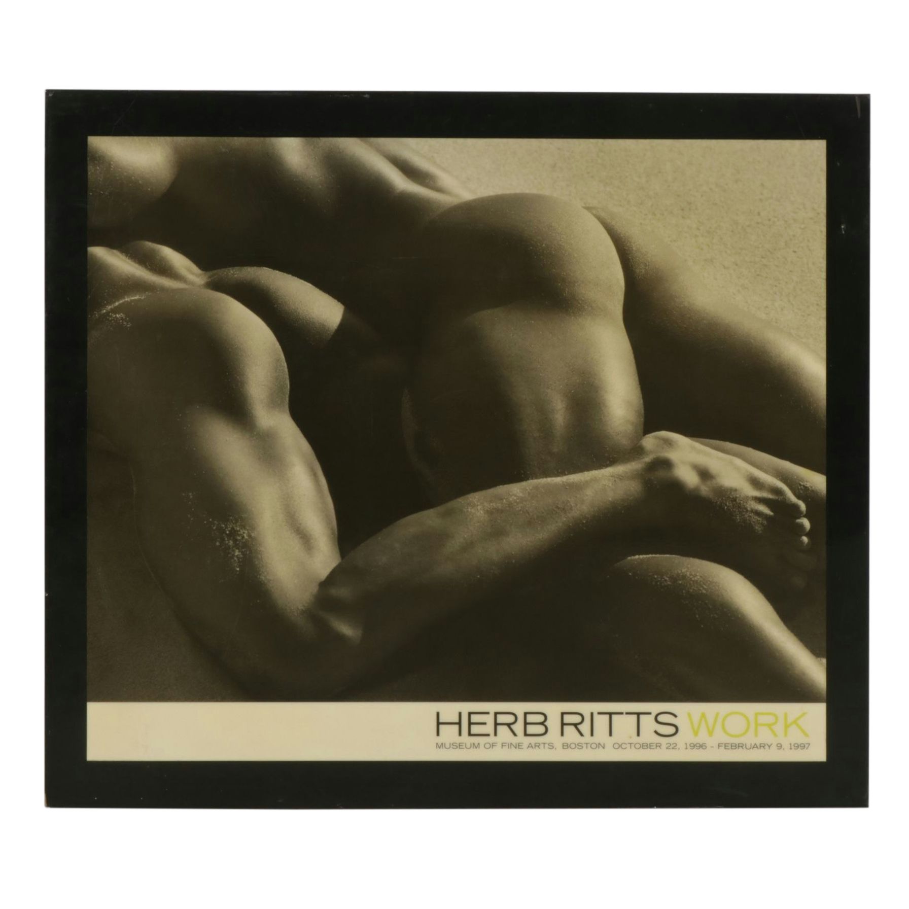 Herb Ritts Offset Lithograph Exhibition Poster for Museum of Fine Arts of Boston