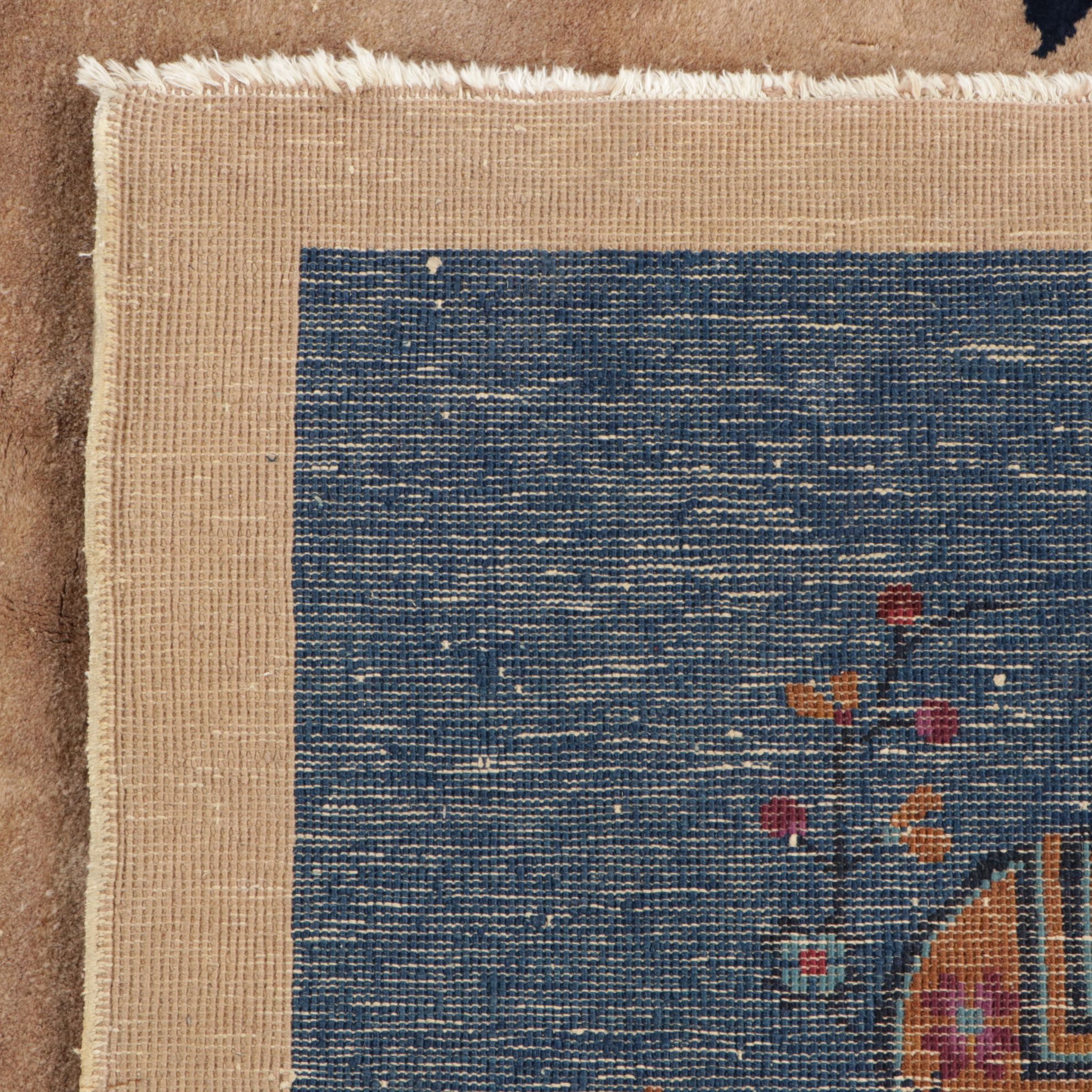 10'1 x 12'9 Hand-Knotted Chinese Nichols Art Deco Style Room Sized Rug