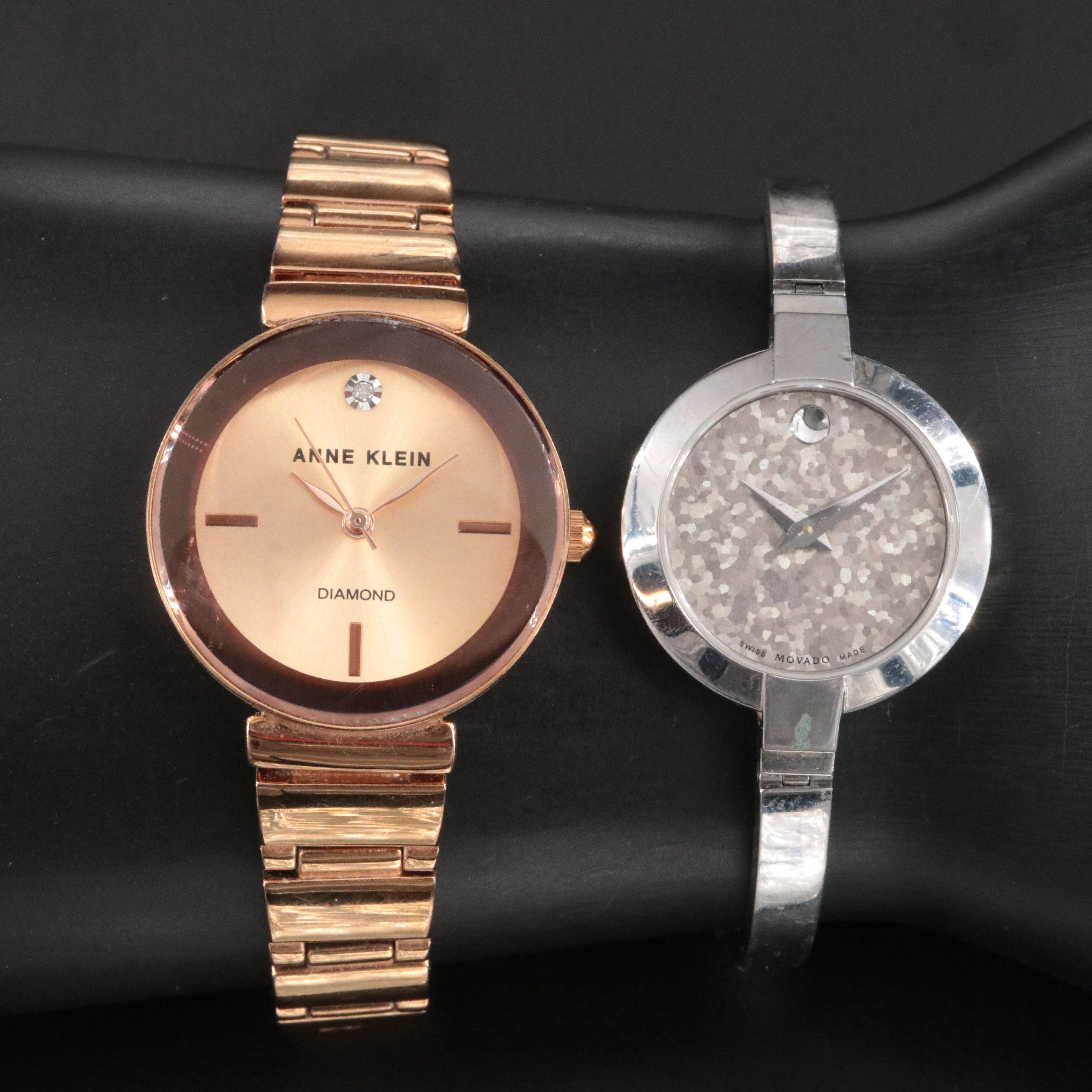 Silver Tone Movado and Gold-Tone Anne Klein Watches