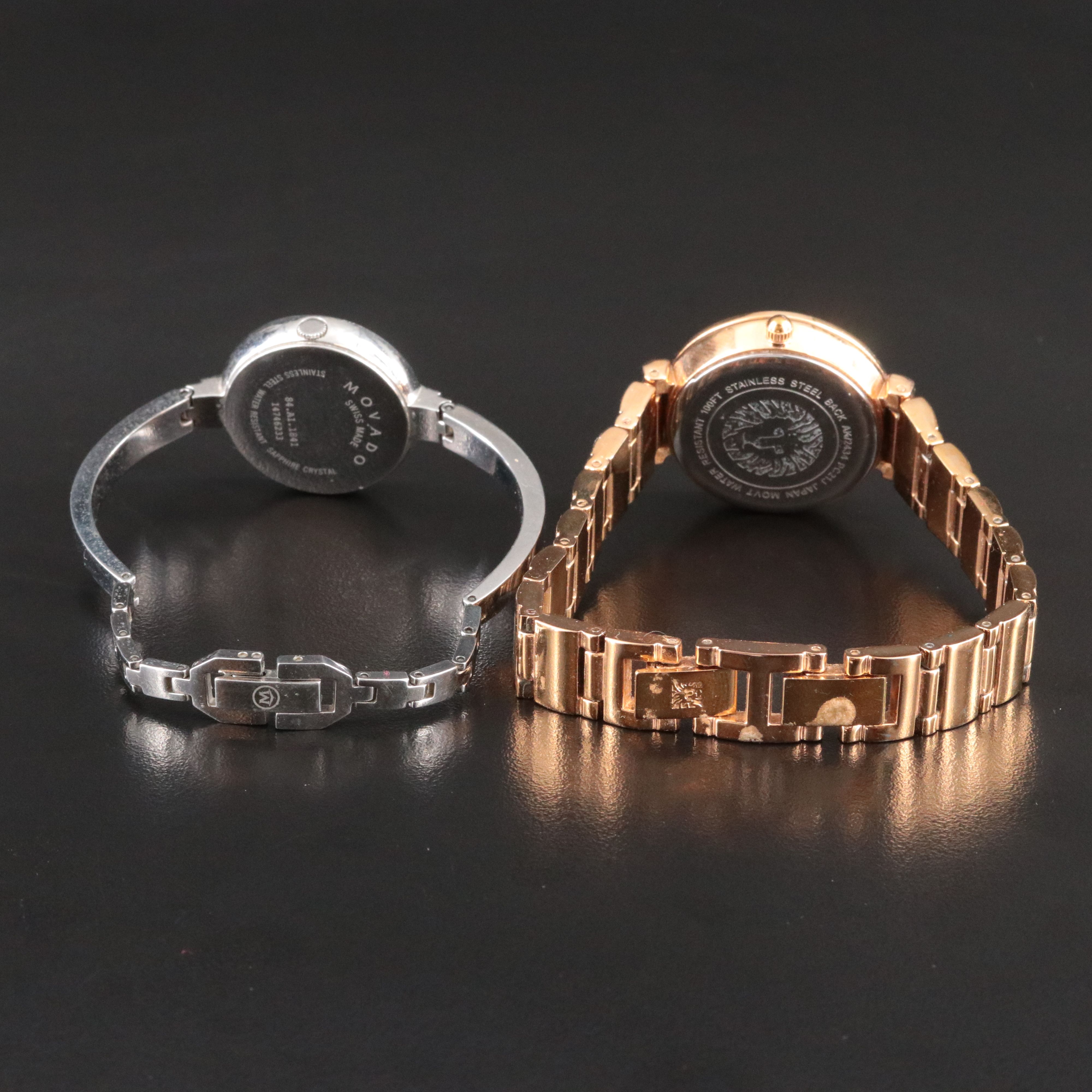 Silver Tone Movado and Gold-Tone Anne Klein Watches