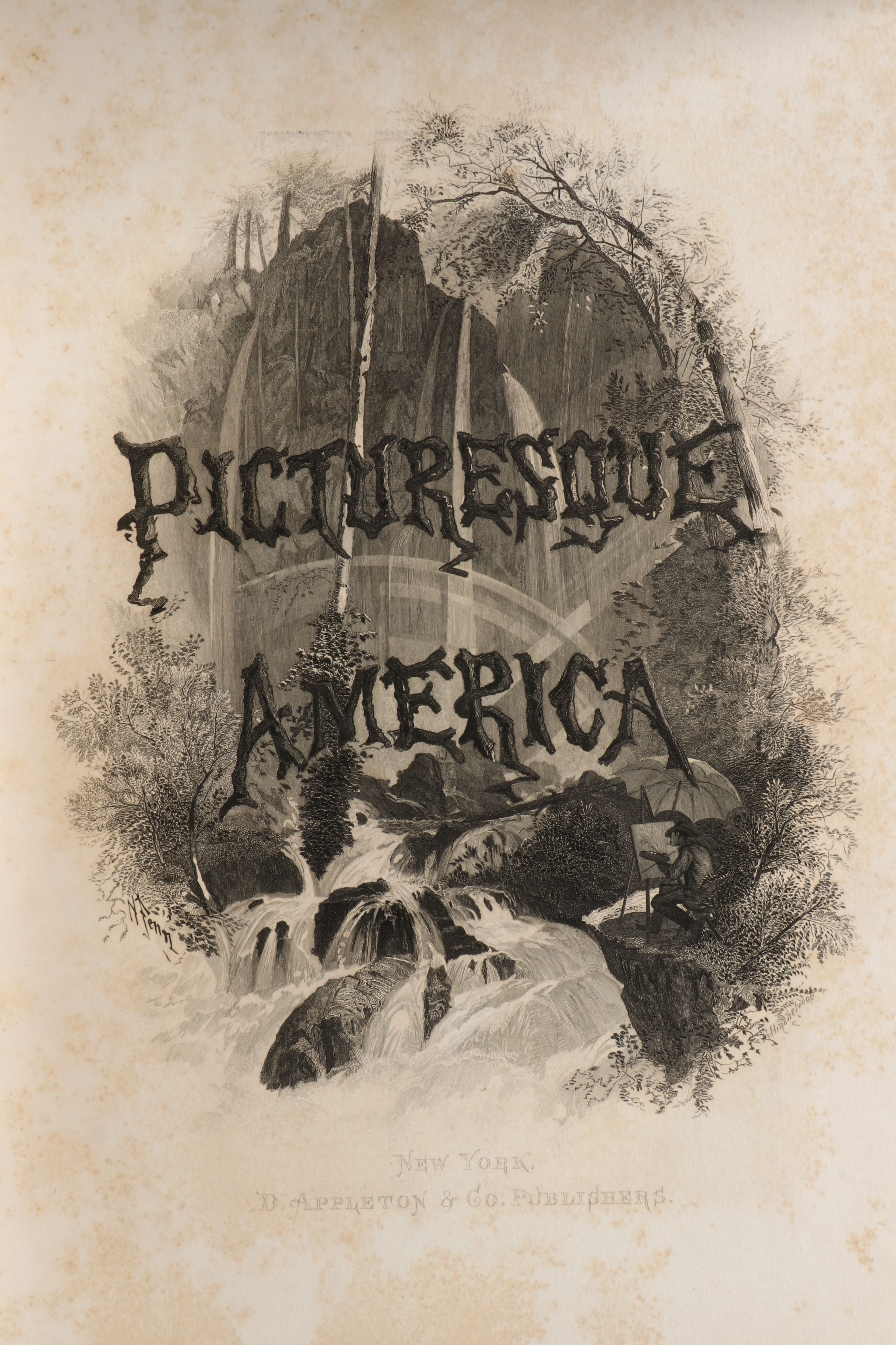 Illustrated "Picturesque America; or, The Land We Live In" Two-Volume Set