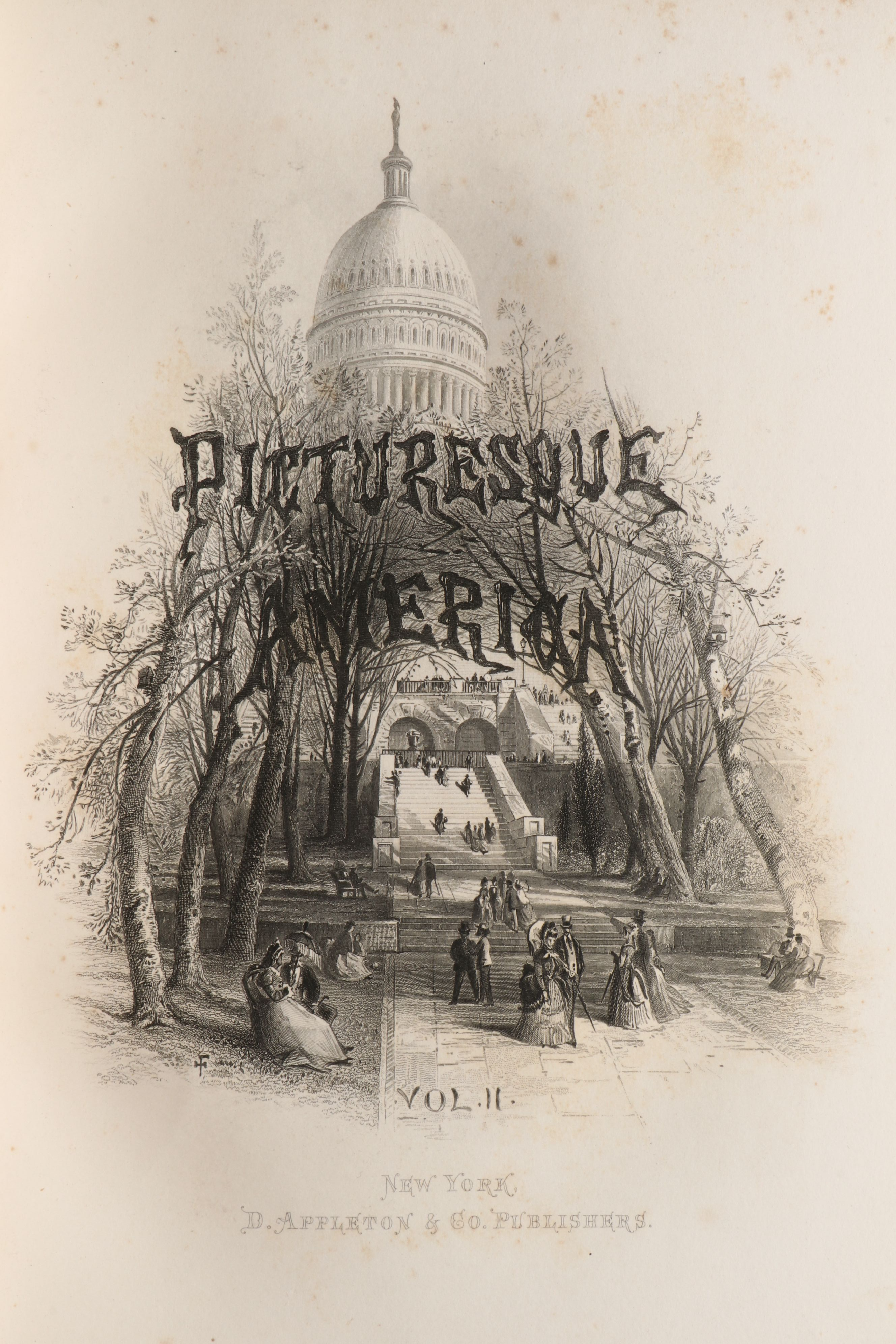 Illustrated "Picturesque America; or, The Land We Live In" Two-Volume Set