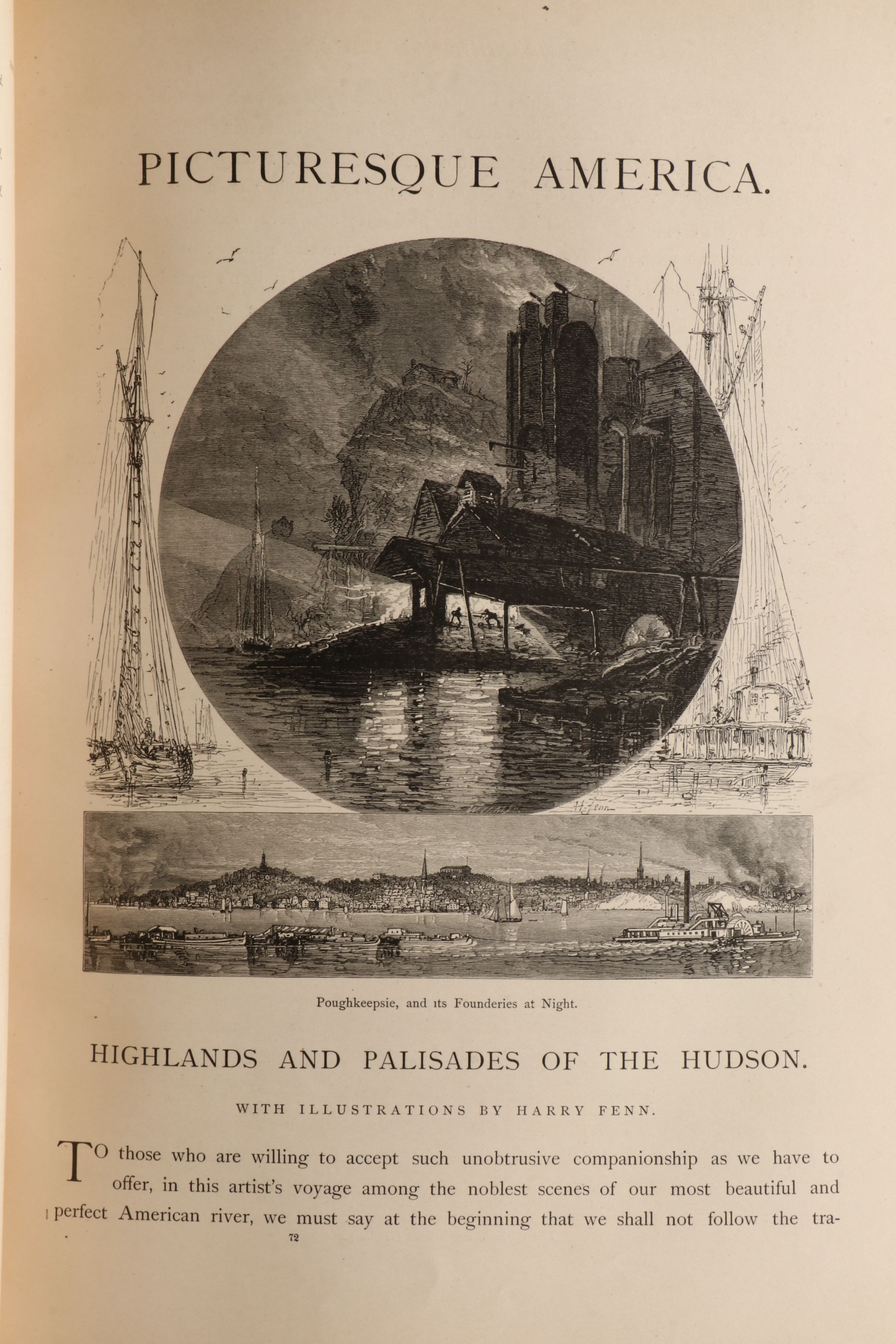 Illustrated "Picturesque America; or, The Land We Live In" Two-Volume Set