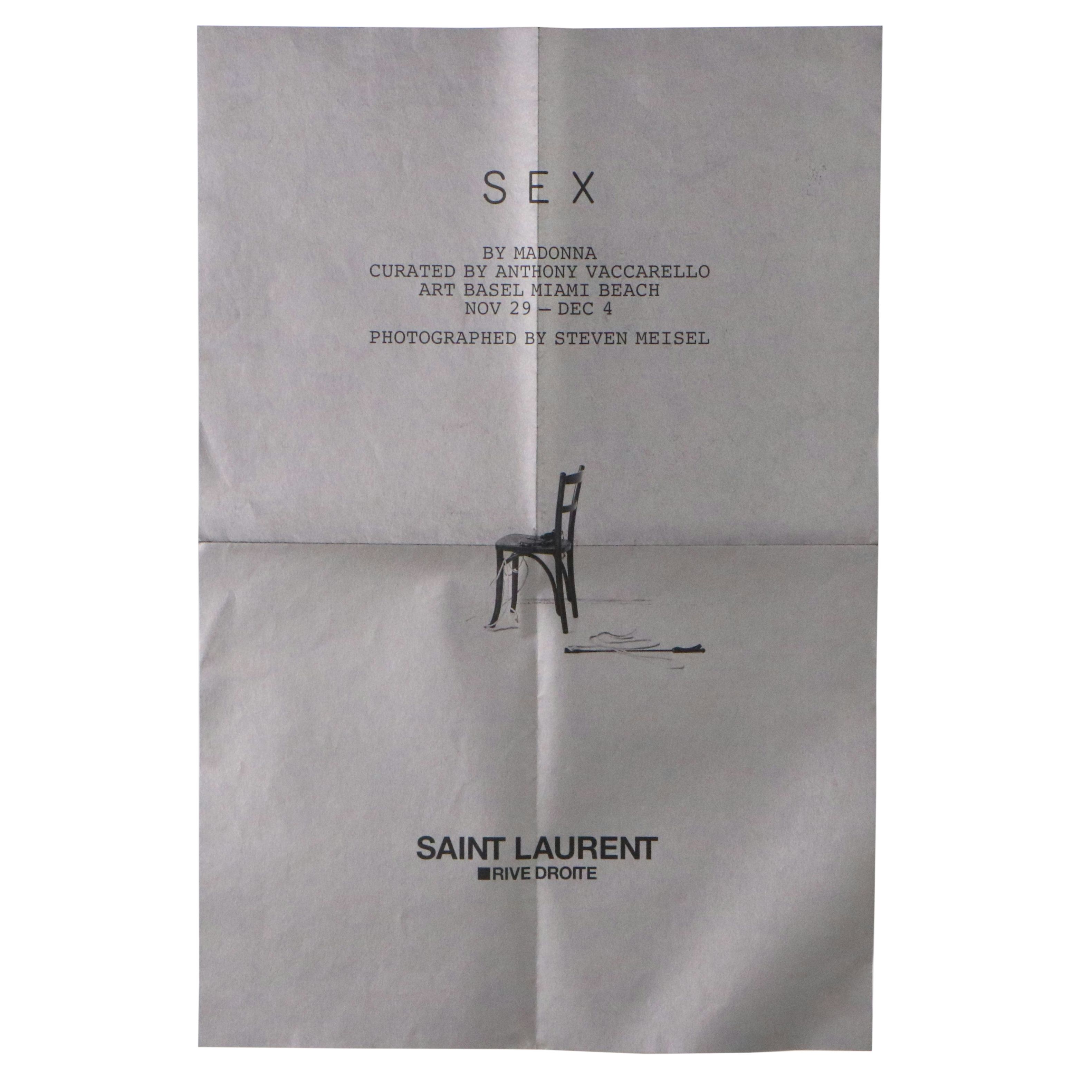 Offset Lithograph "Sex by Madonna" Exhibition Poster, 2022