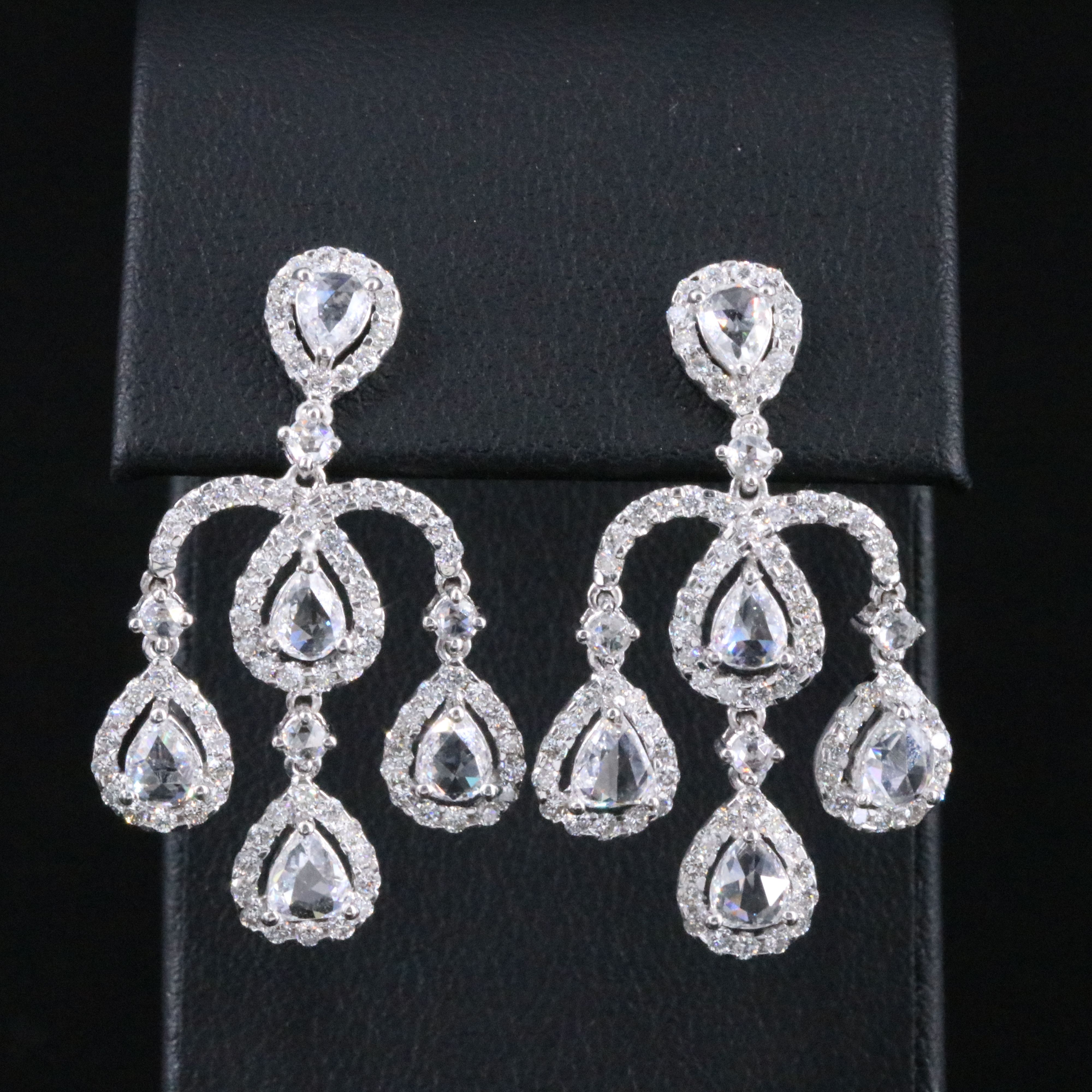 18K 3.04 CTW Diamond Girandole Earrings