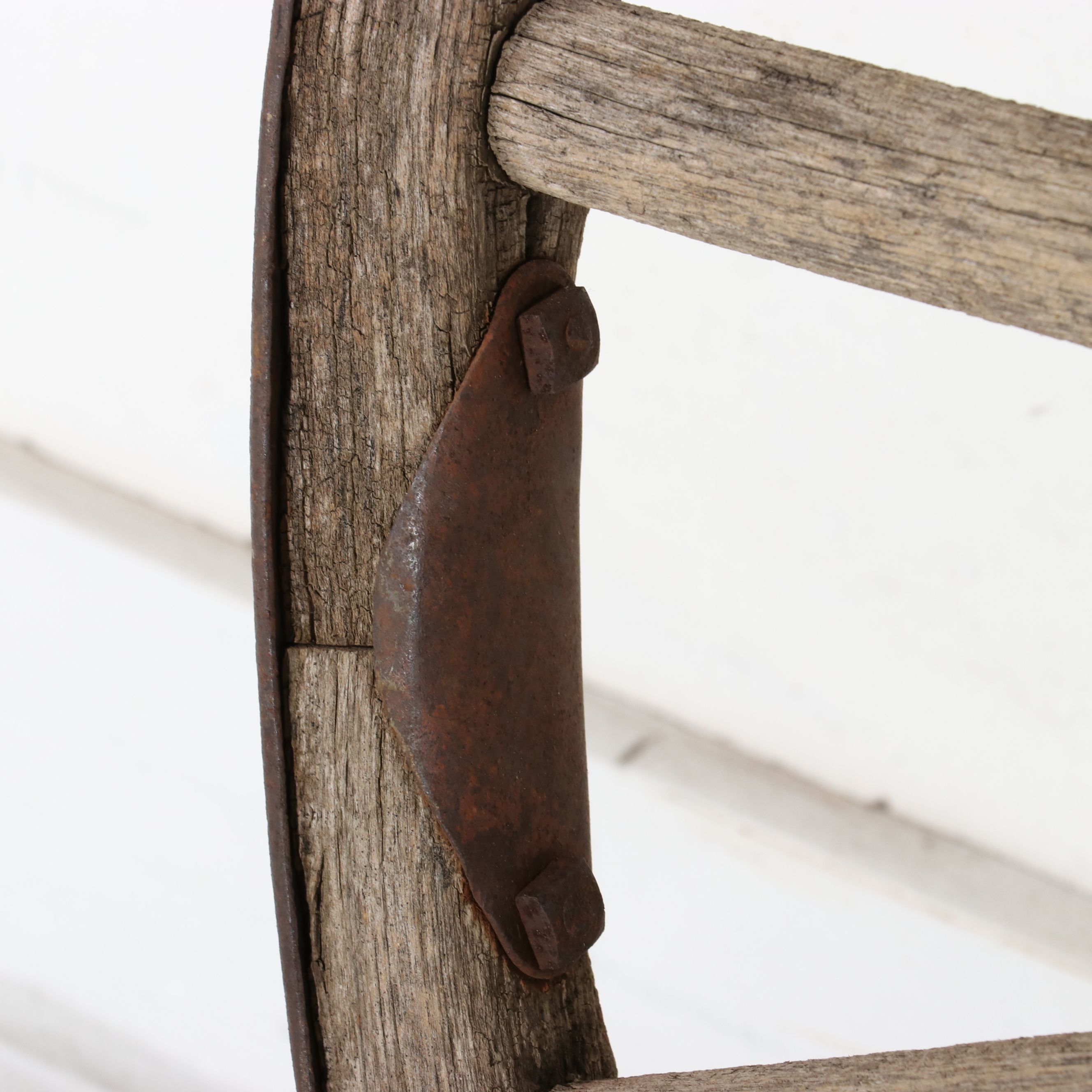 Primitive Wooden Wagon Wheel