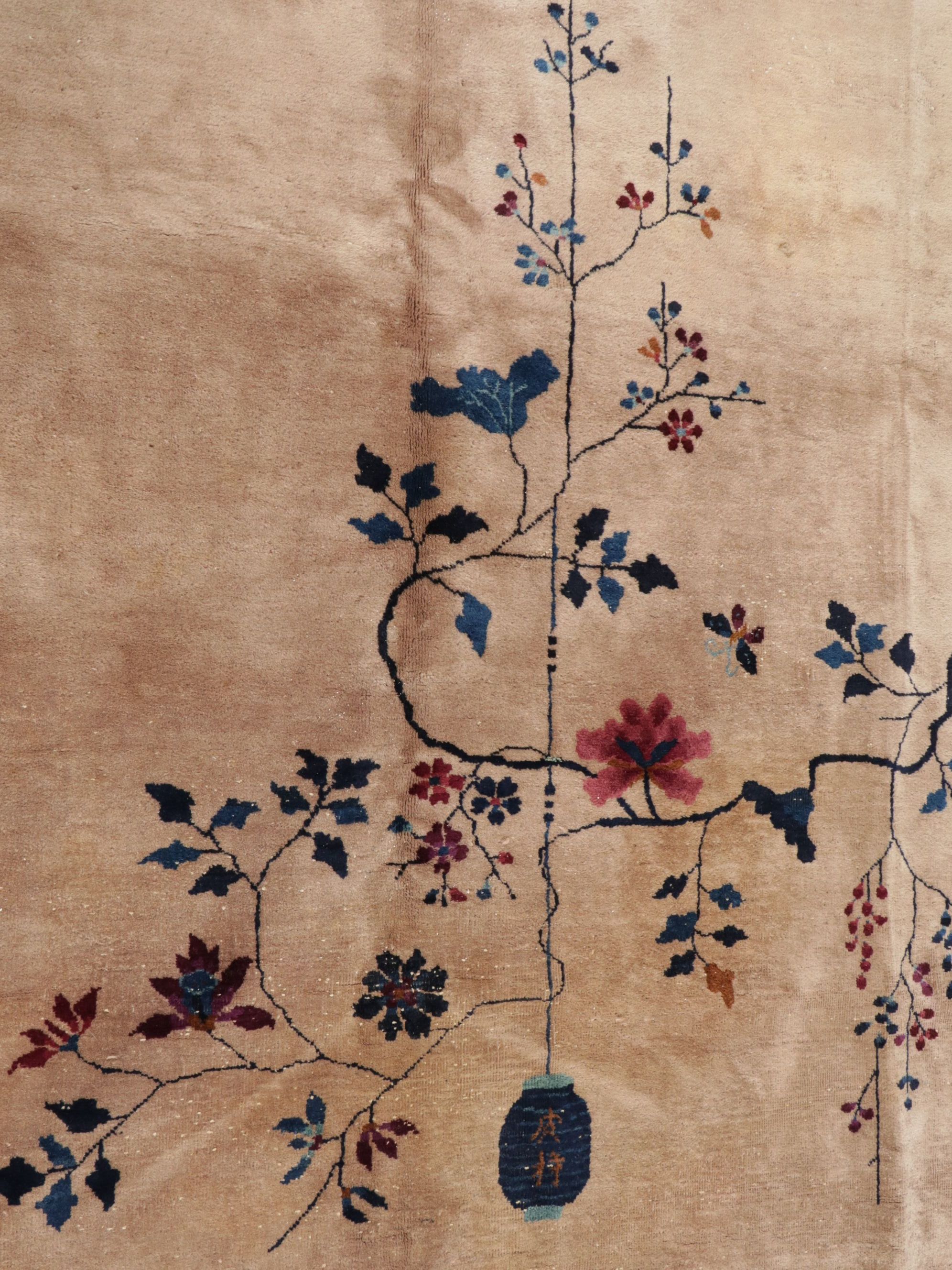 10'1 x 12'9 Hand-Knotted Chinese Nichols Art Deco Style Room Sized Rug