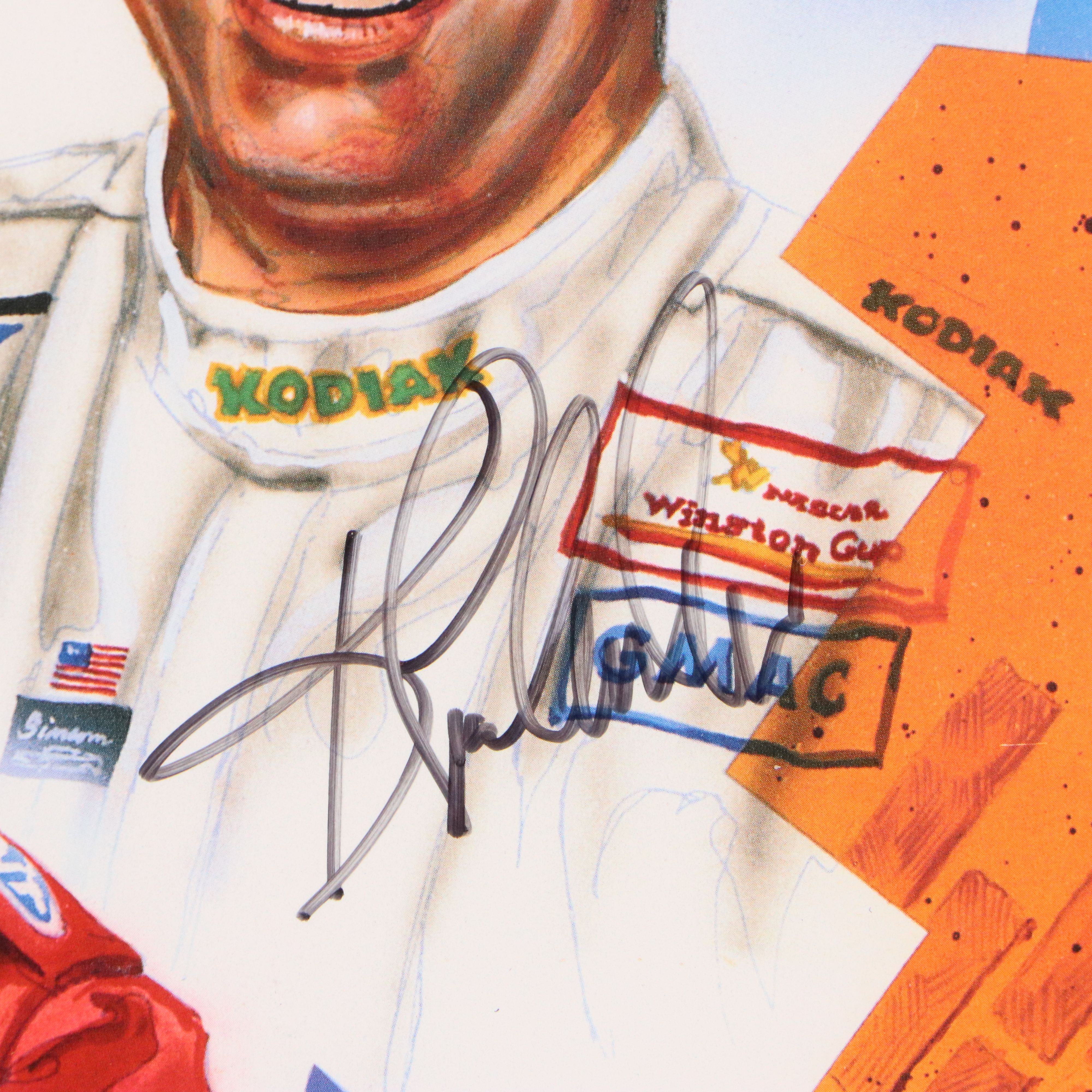 Signed Offset Lithograph Poster for "Brickyard Inaugural Race," 1994