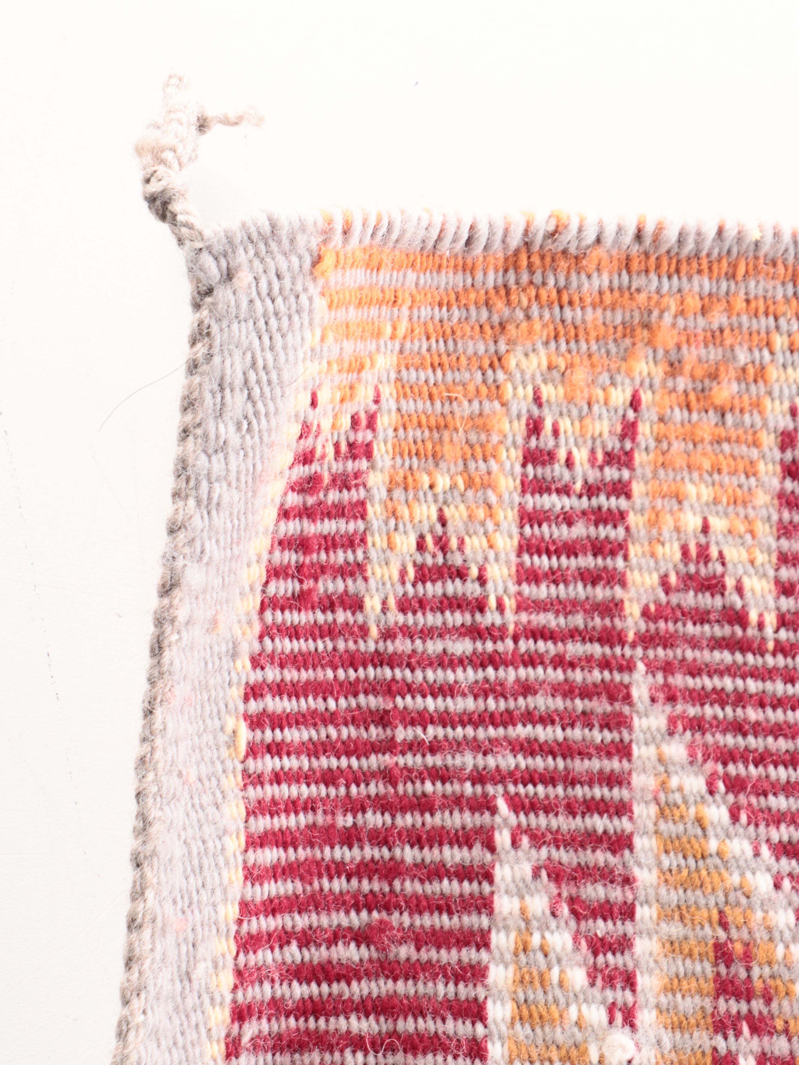 1' x 1'8 Handwoven Navajo Modern Style Floor Mat and Others