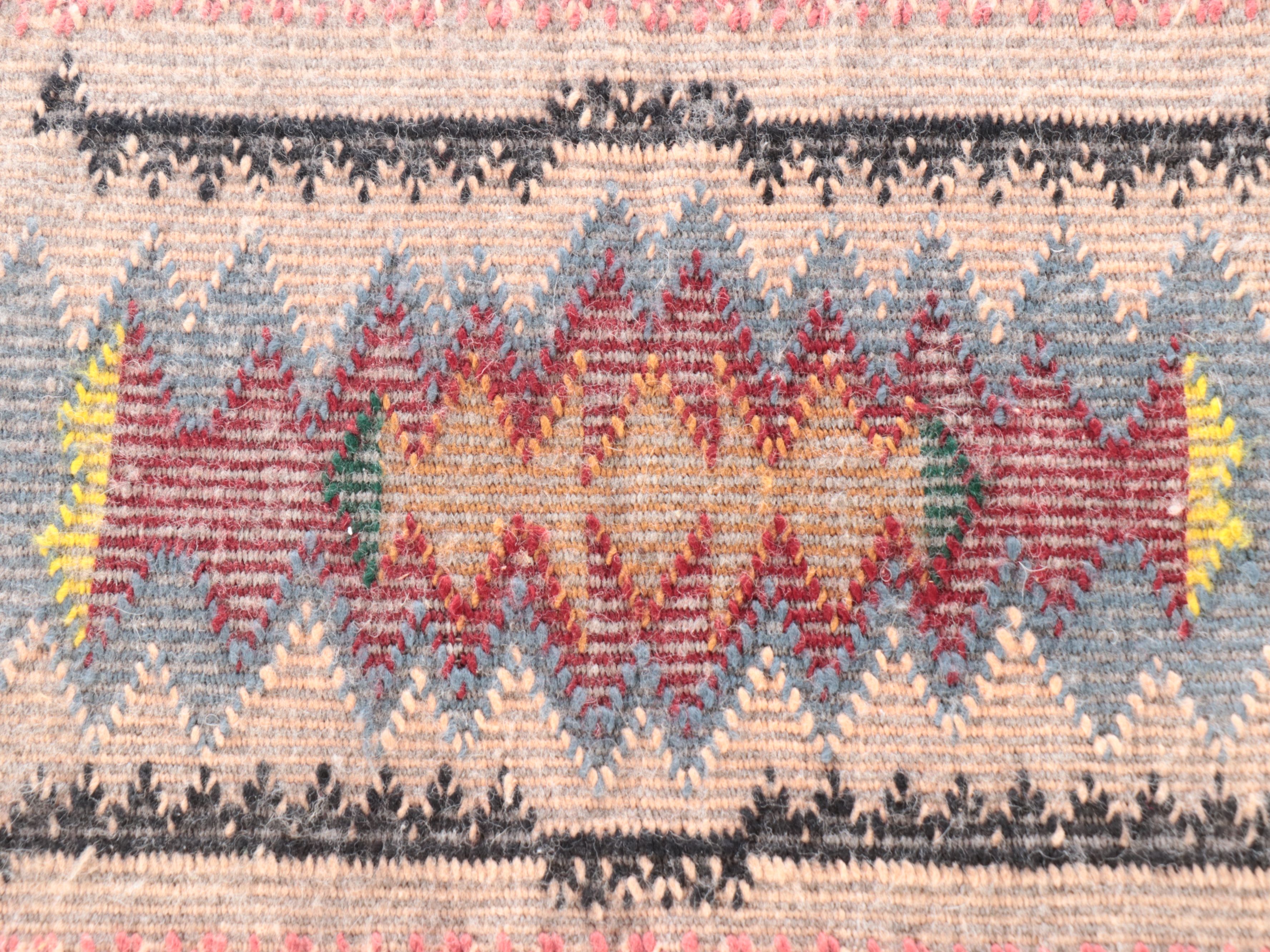 1' x 1'8 Handwoven Navajo Modern Style Floor Mat and Others