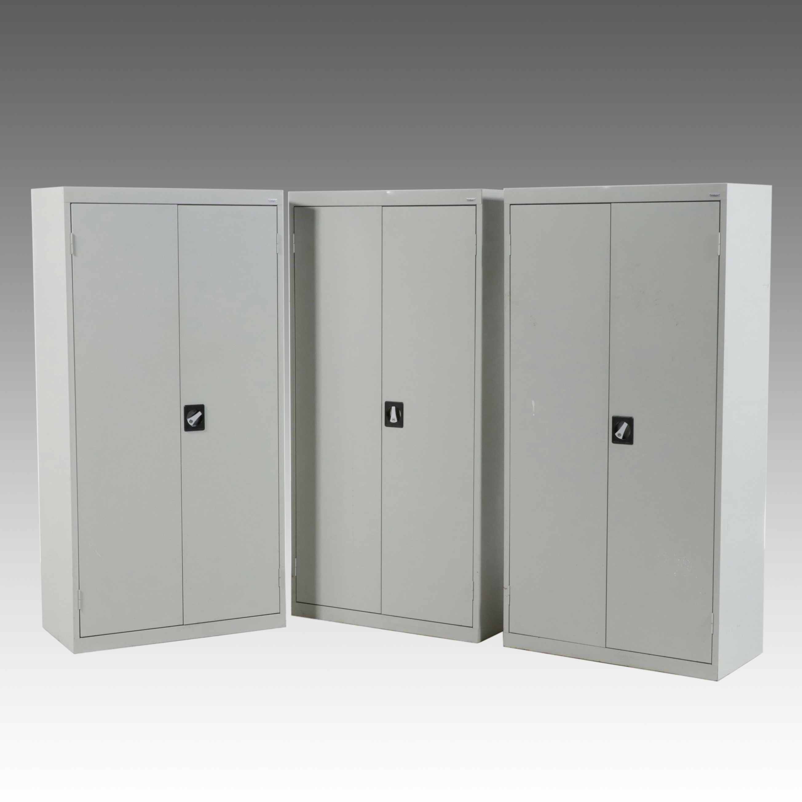 Set of Three Sandusky Steel Storage Cabinets