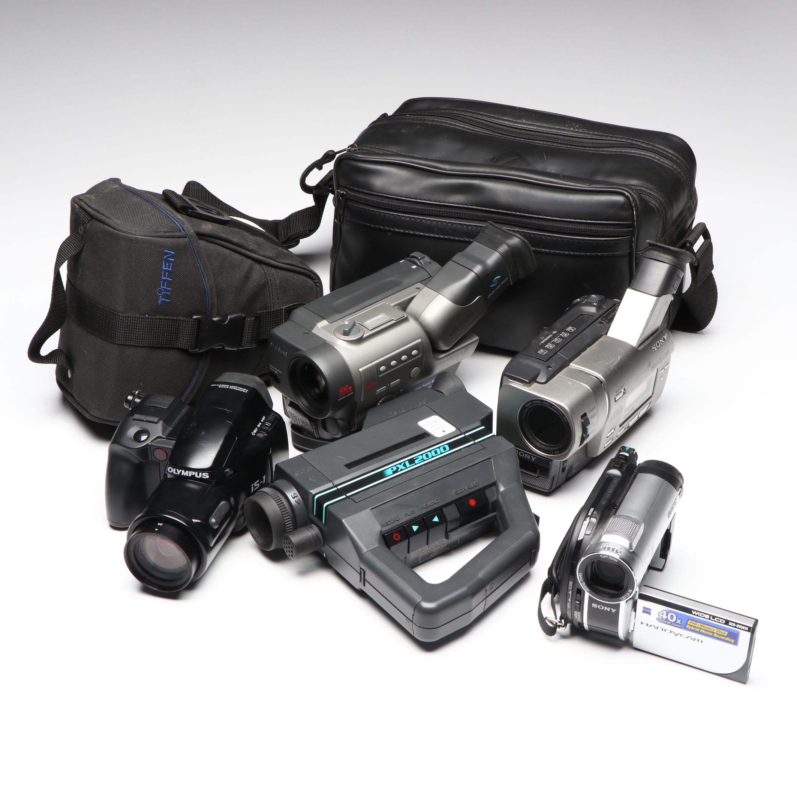 Samsung SCA15, Sony Handycams and More Camcorders with Olympus IS-1 Camera