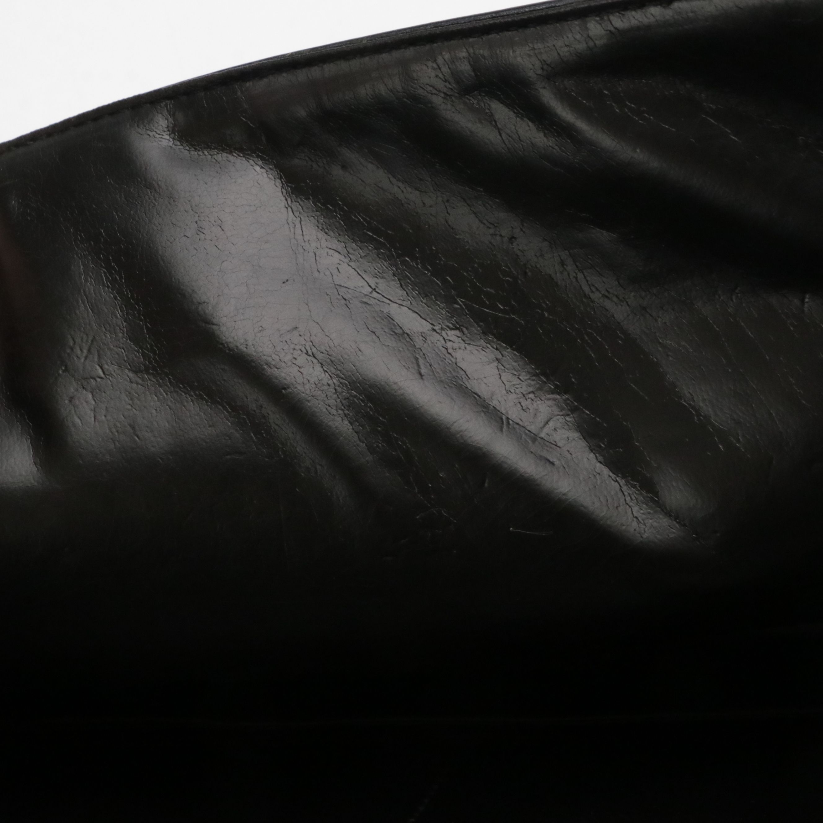 Loewe Messenger Bag in Navy Glazed Leather with Contrast Stitching