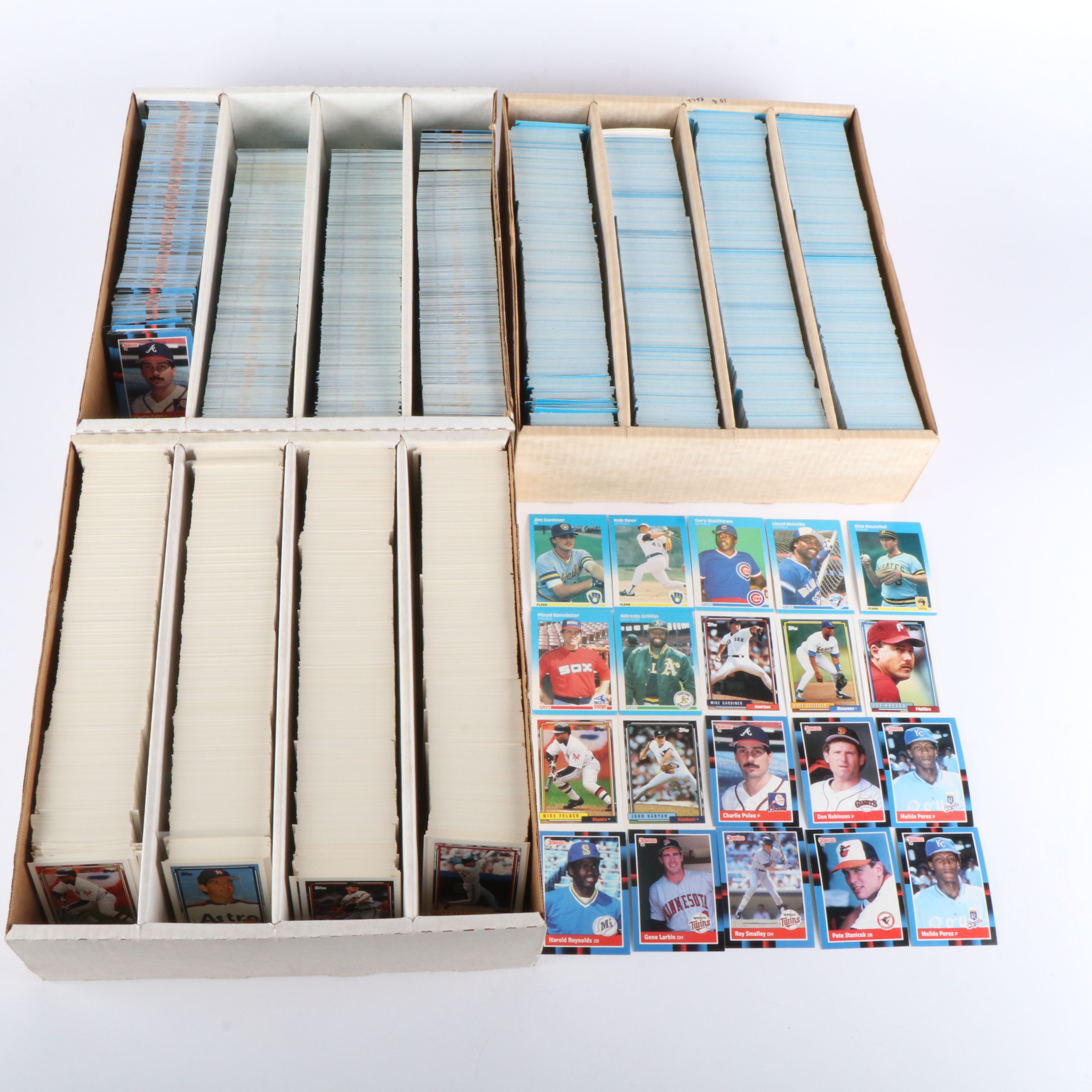 Nearly 9,000 Topps, Donruss, and Fleer Baseball Cards, 1987 to 1992