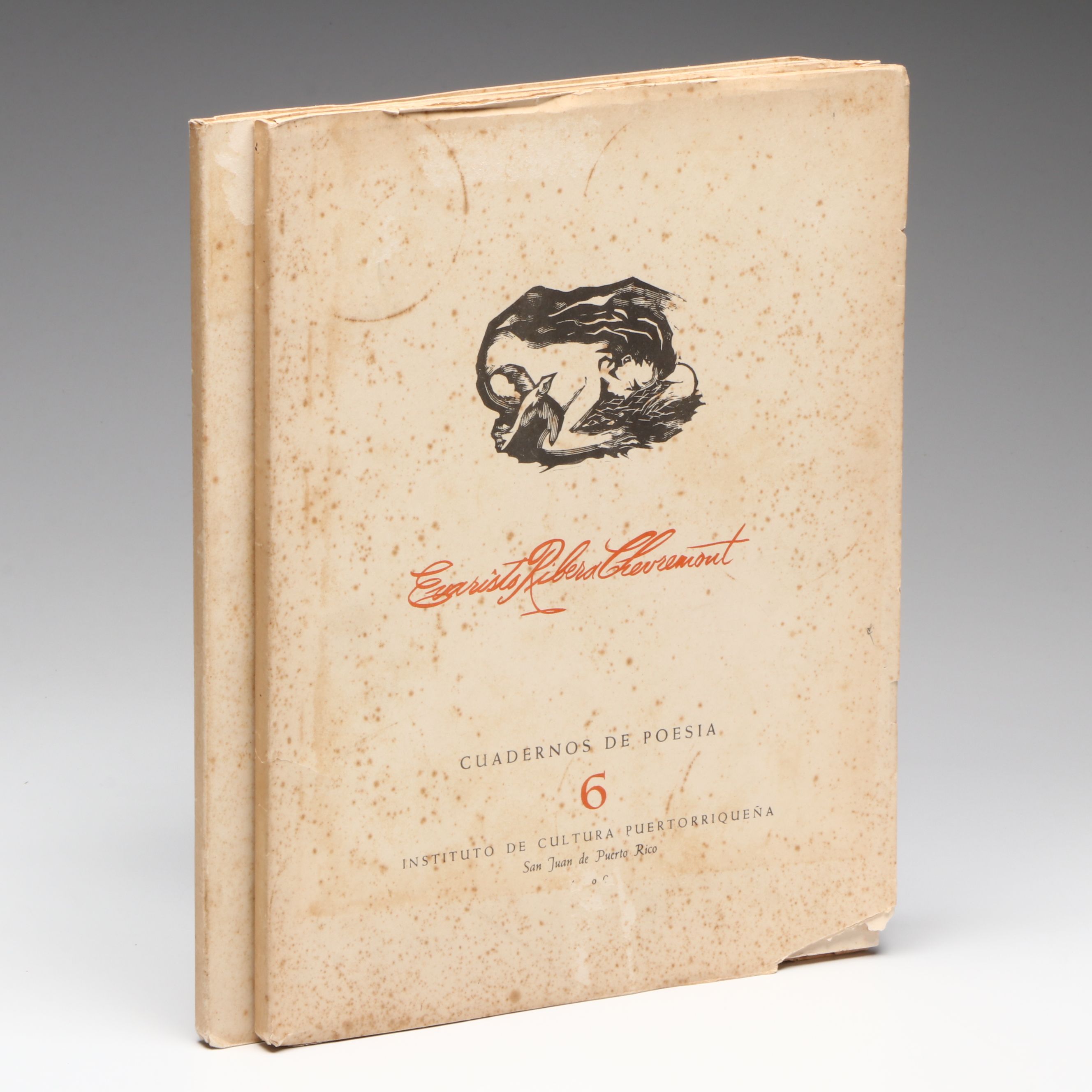 Illustrated "Evaristo Ribera Chevremont" and "Julia de Burgos" Poetry Books