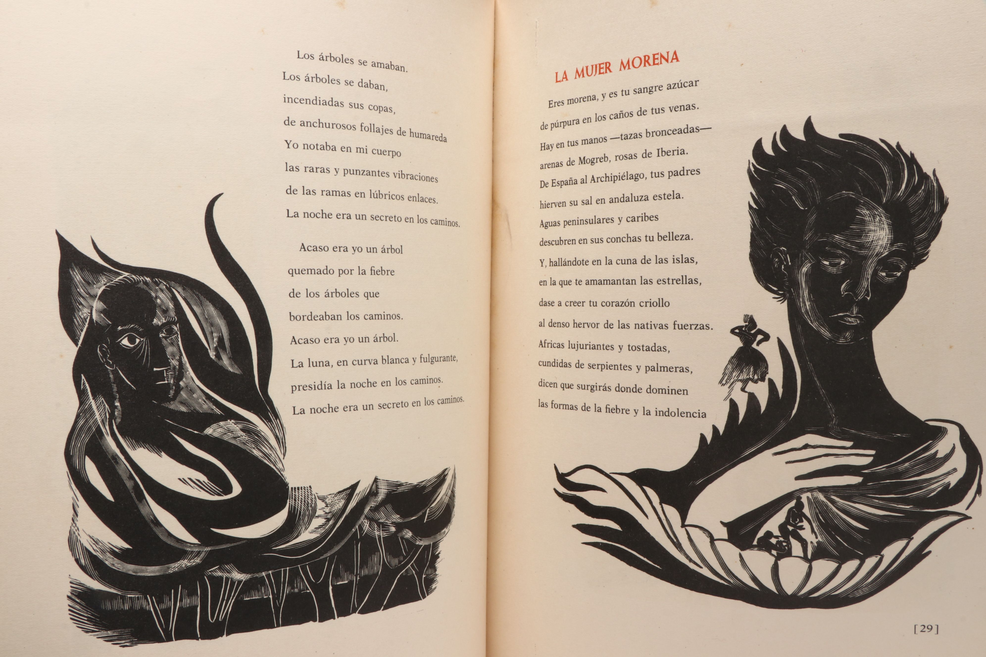 Illustrated "Evaristo Ribera Chevremont" and "Julia de Burgos" Poetry Books