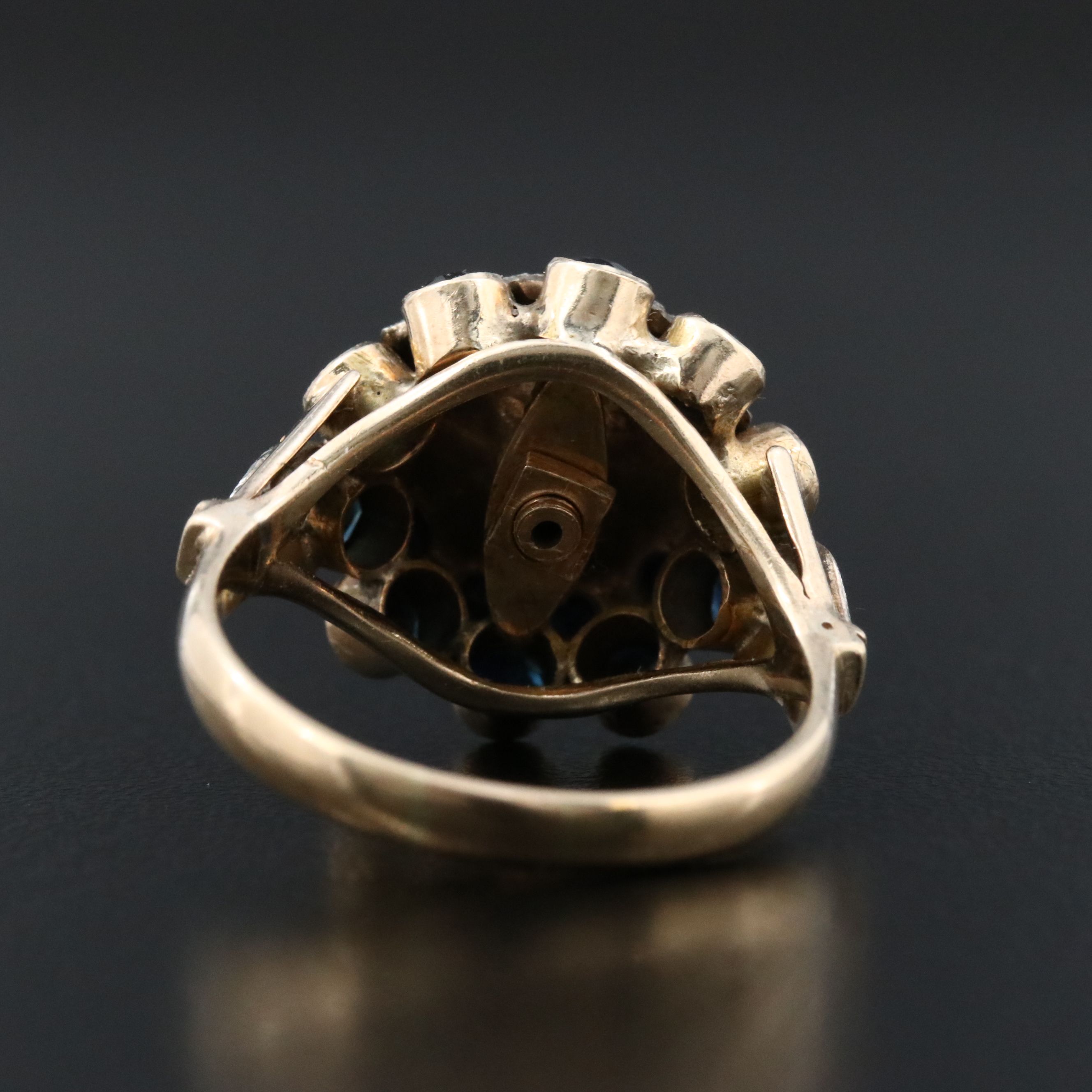 14K Sapphire Princess Ring