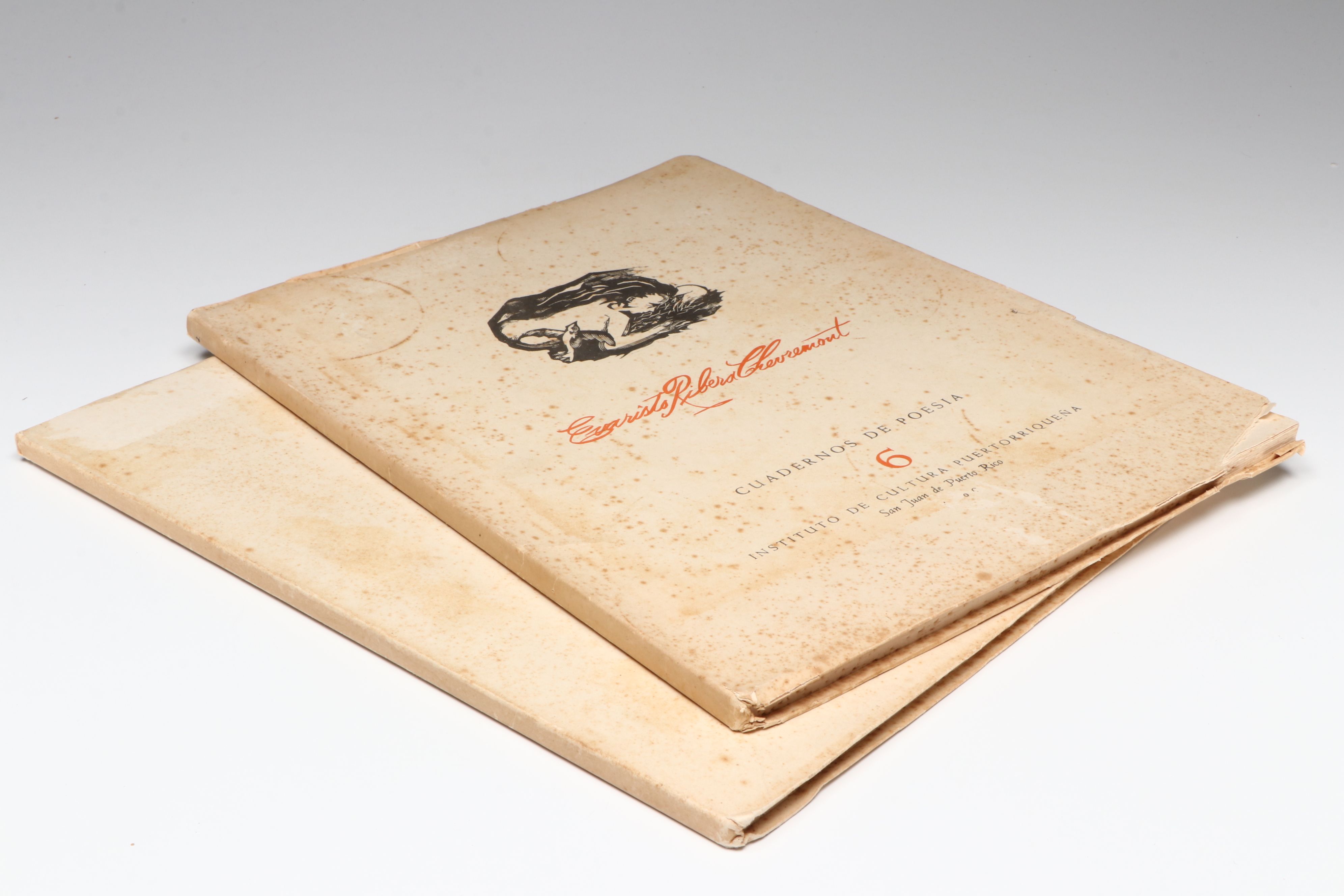 Illustrated "Evaristo Ribera Chevremont" and "Julia de Burgos" Poetry Books