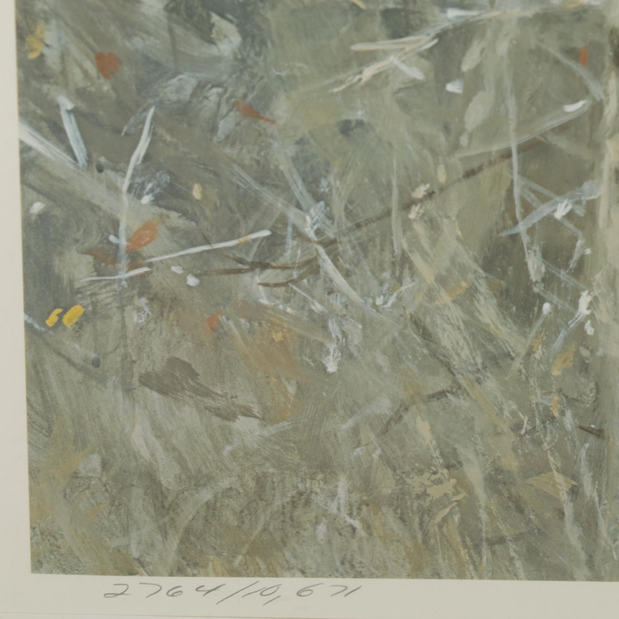 Robert Bateman Offset Lithograph "The Challenge - Bull Moose"