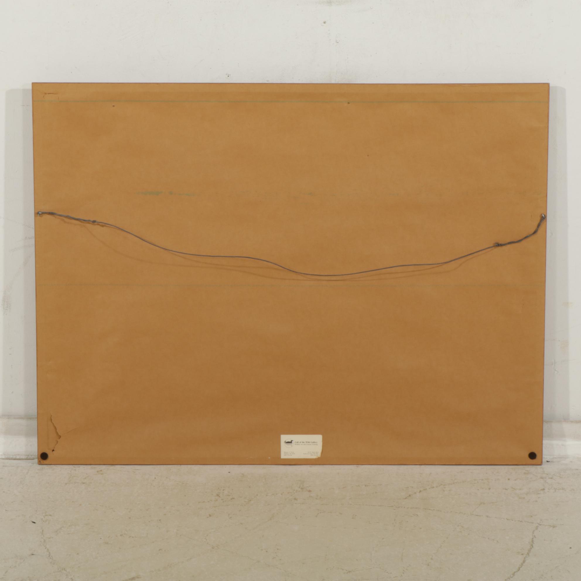 Robert Bateman Offset Lithograph "The Challenge - Bull Moose"