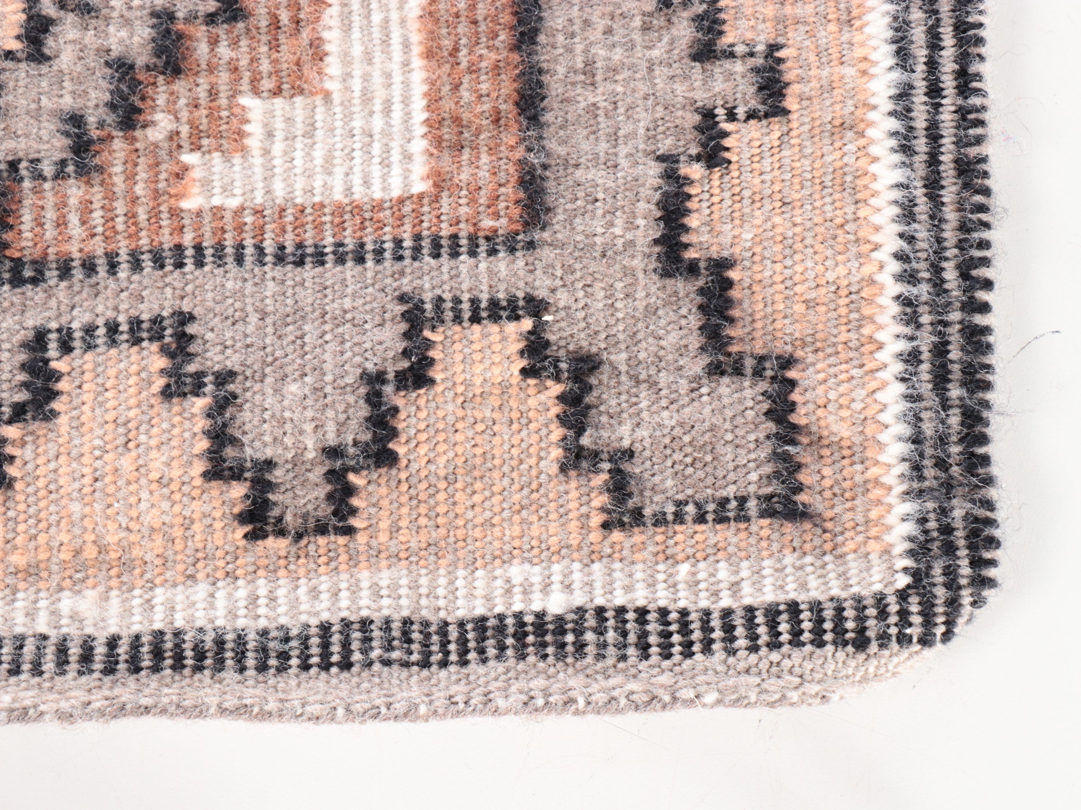 1'8 x 2'2 Handwoven Navajo Modern Style Accent Rug with Other Textiles