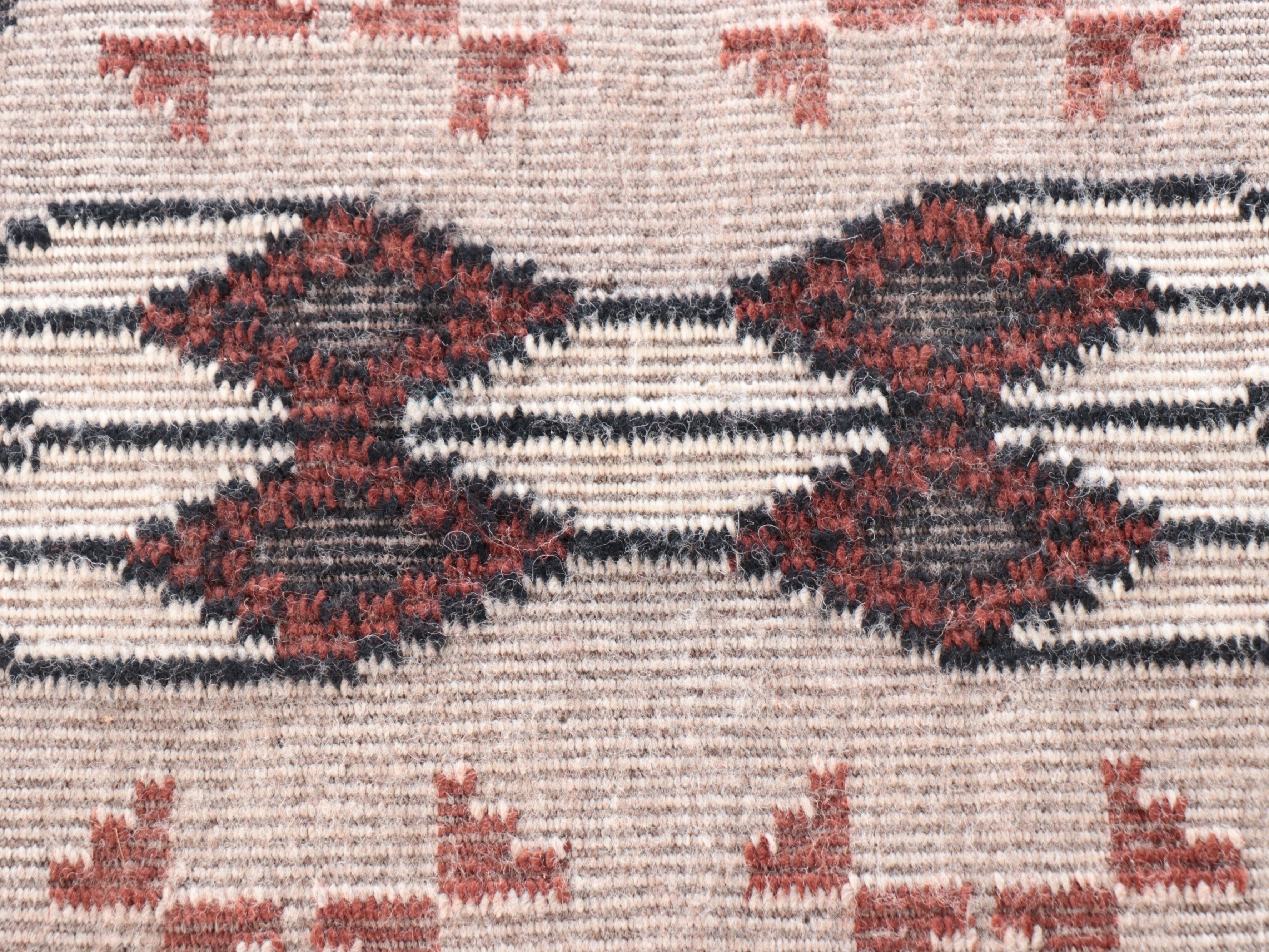 1'8 x 2'2 Handwoven Navajo Modern Style Accent Rug with Other Textiles