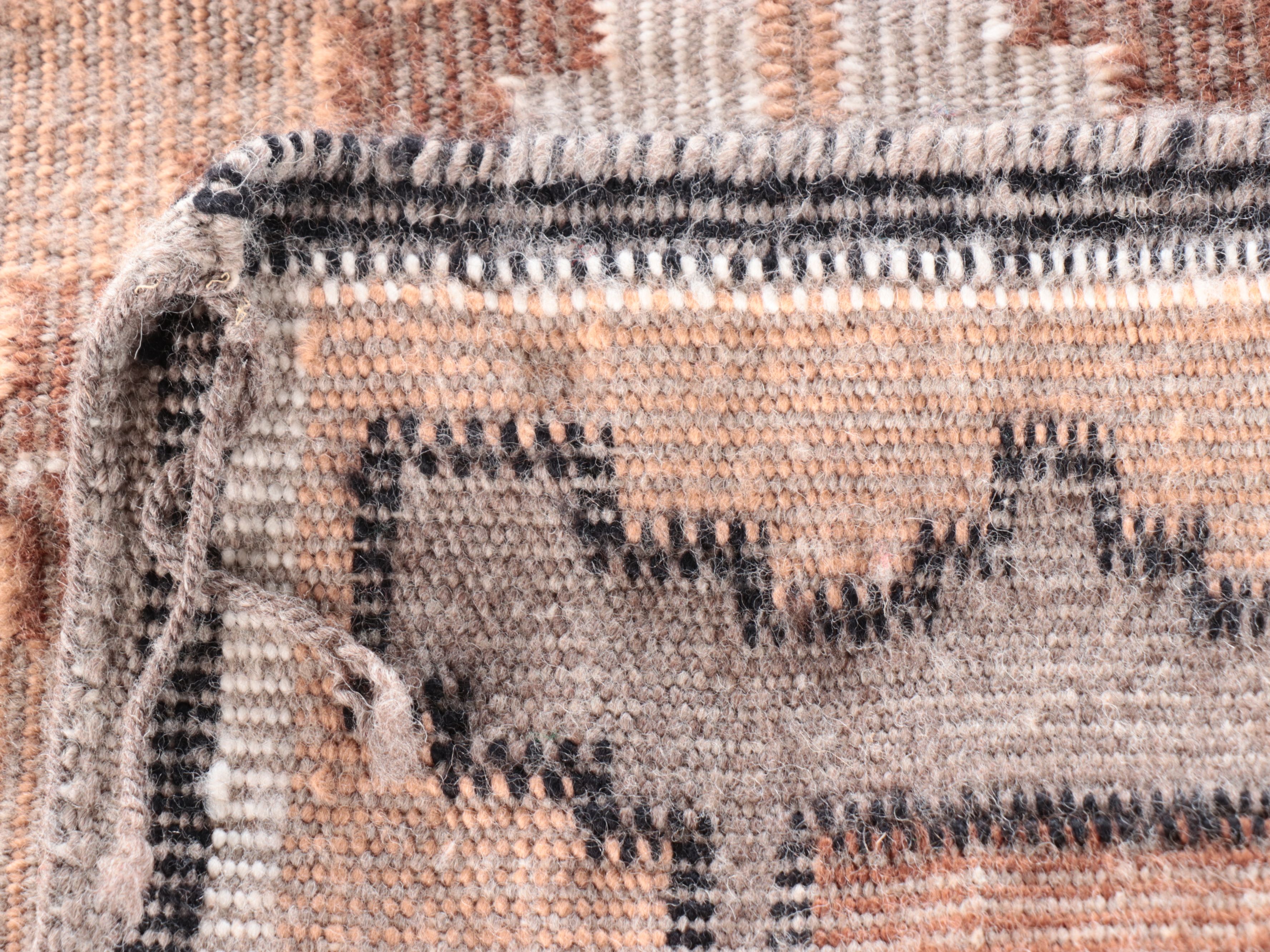 1'8 x 2'2 Handwoven Navajo Modern Style Accent Rug with Other Textiles