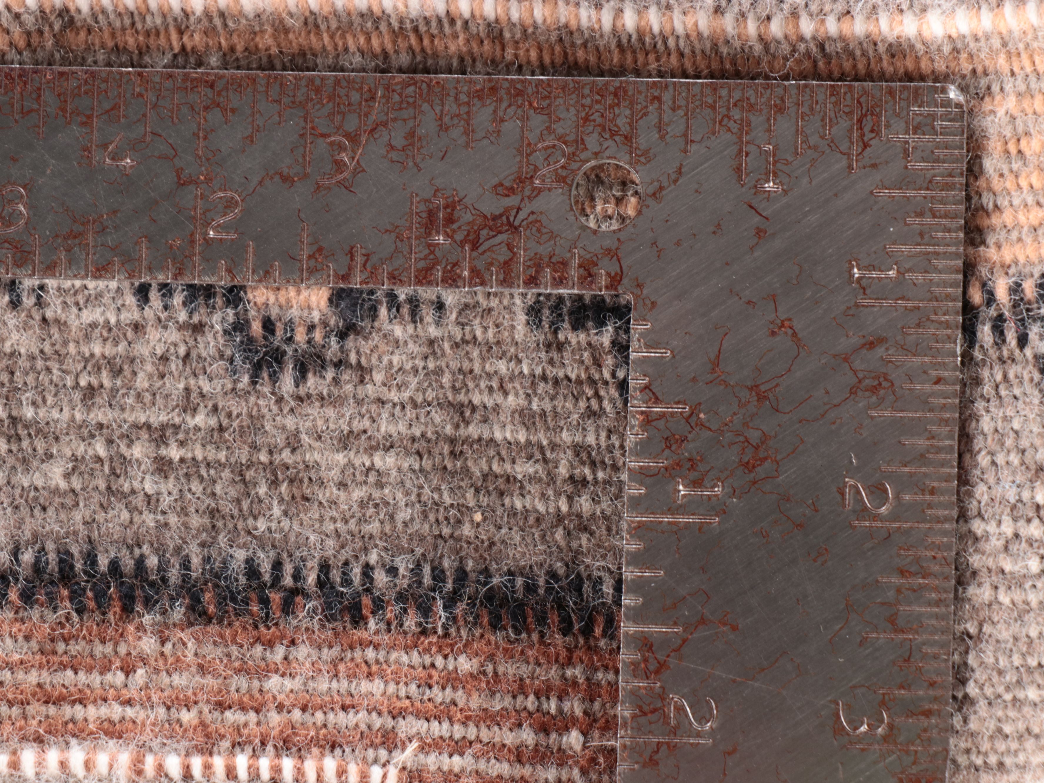 1'8 x 2'2 Handwoven Navajo Modern Style Accent Rug with Other Textiles