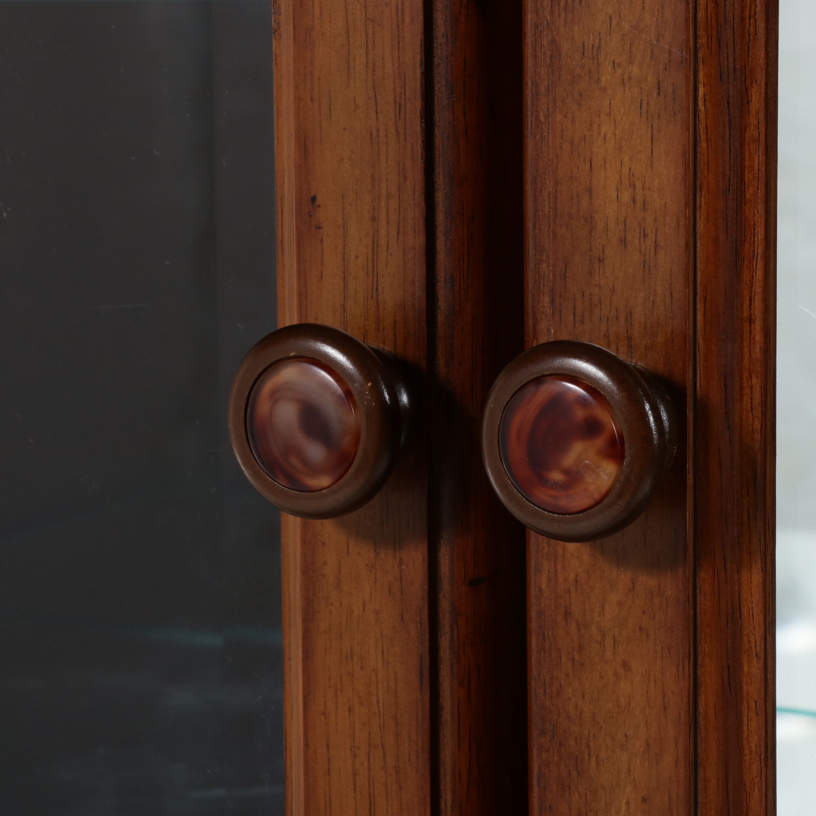 Georgian Style Cherry Secretary Desk and Bookcase, Late 20th Century
