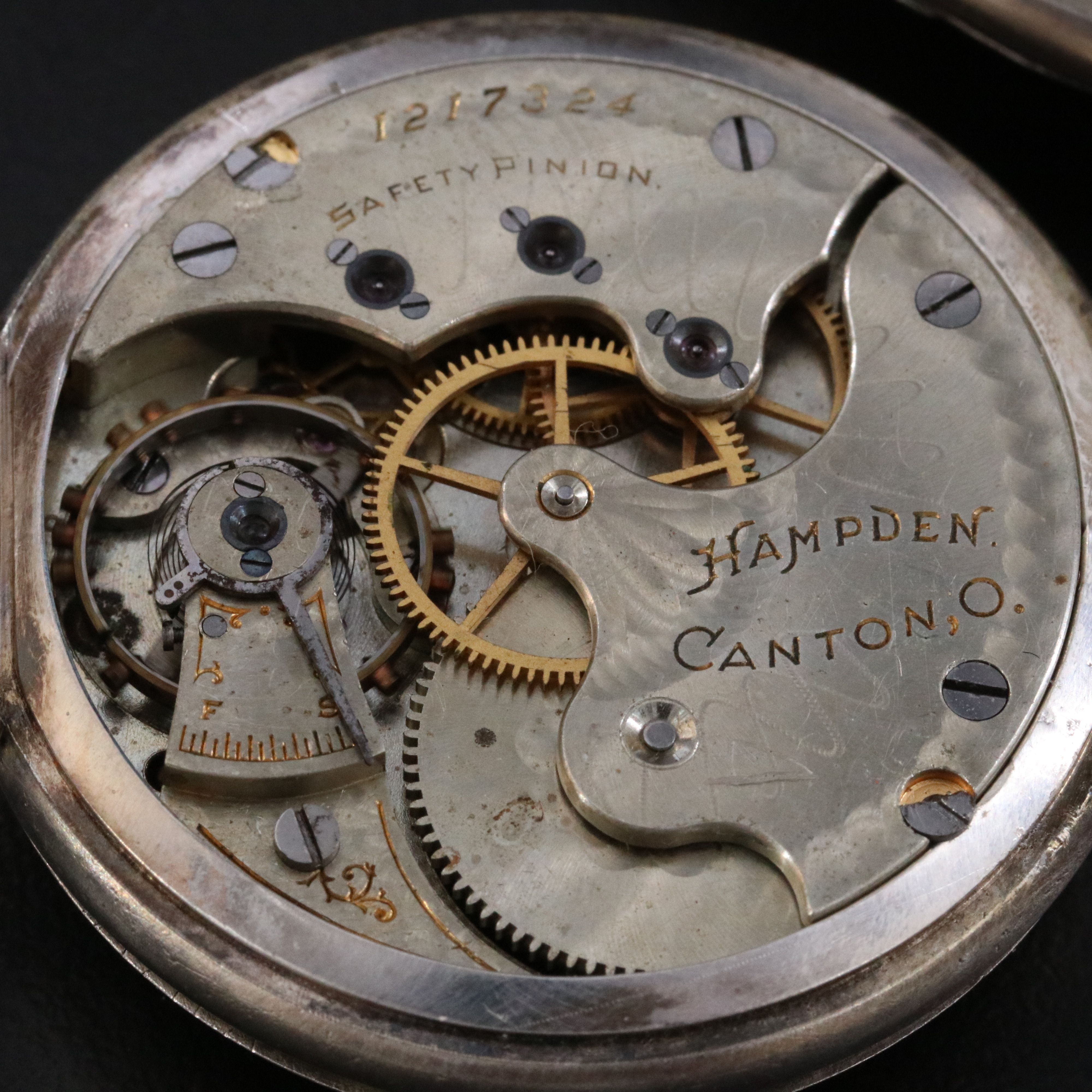 Hampden and Unmarked Sterling Silver Pocket Watches