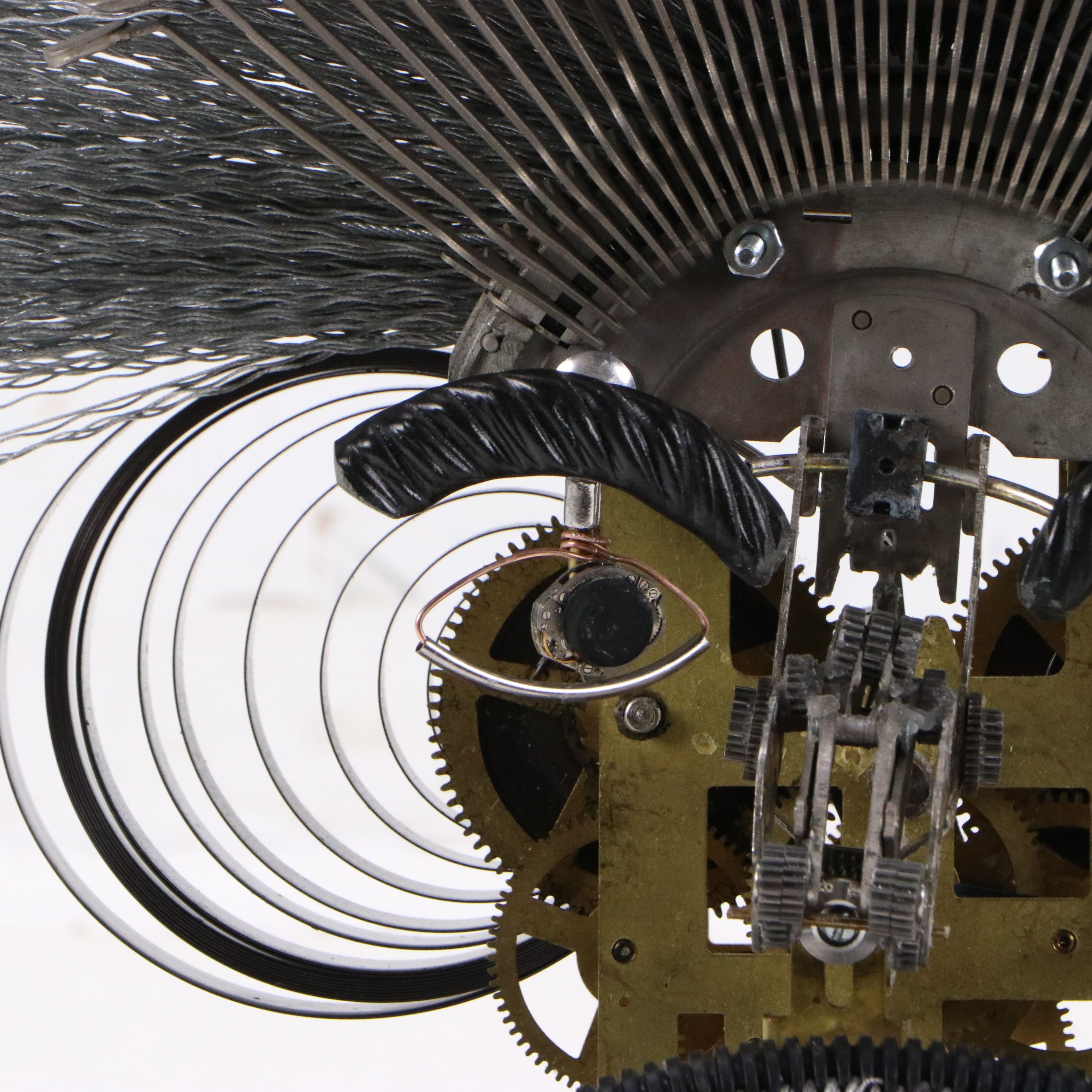 Mark Altman Mixed Media Sculpture "Steampunk Albert Einstein," 21st Century